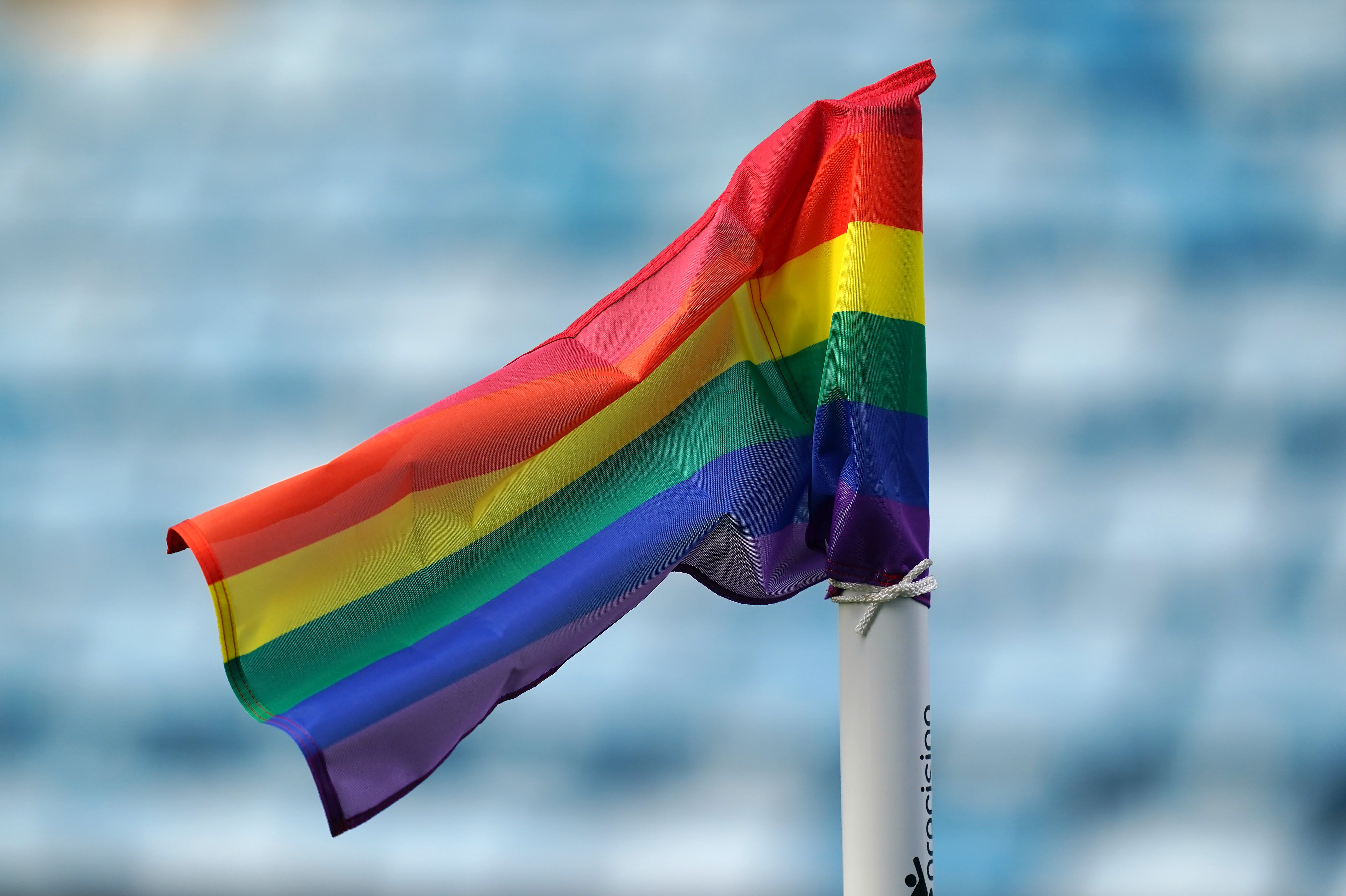 A LGBT flag was raised outside the British embassy in Jakarta, Indonesia on 17 May