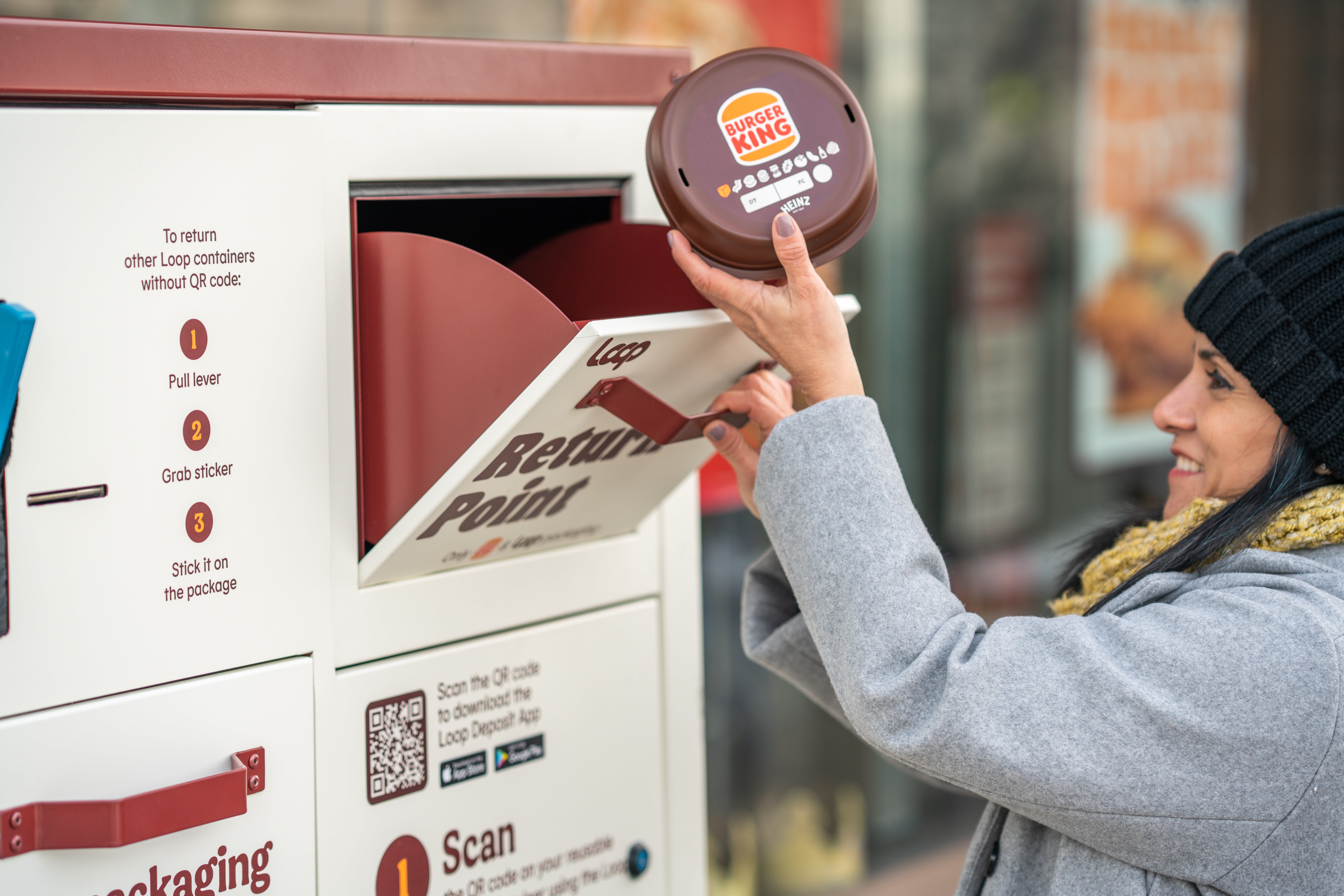 Burger King is trialling a new range of re-usable and returnable packaging