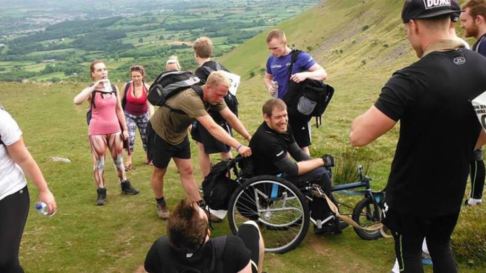 Mr McAnsh is attempting the climb in order to raise awareness about CRPS