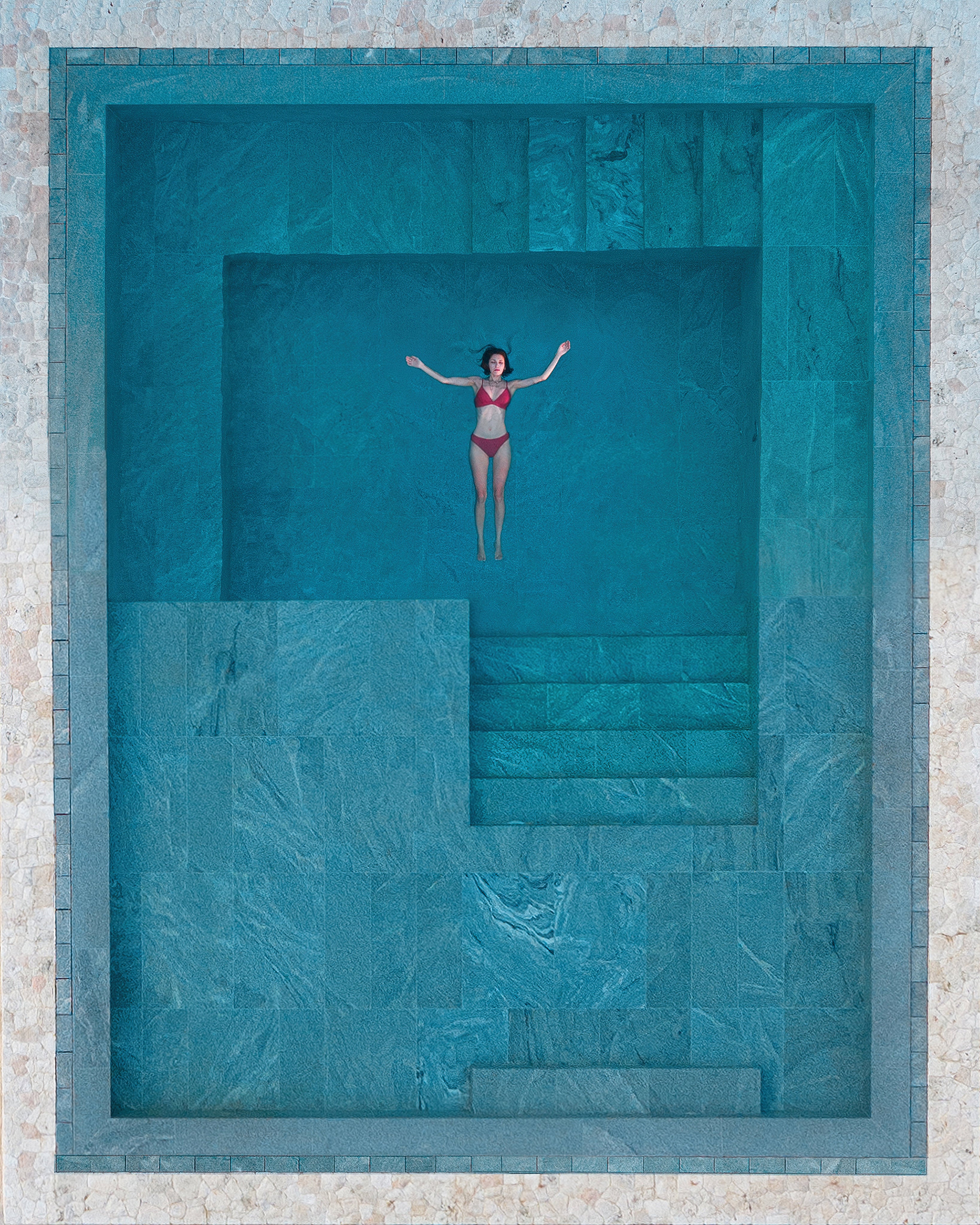 A hotel pool in Kizimkazi, Zanzibar