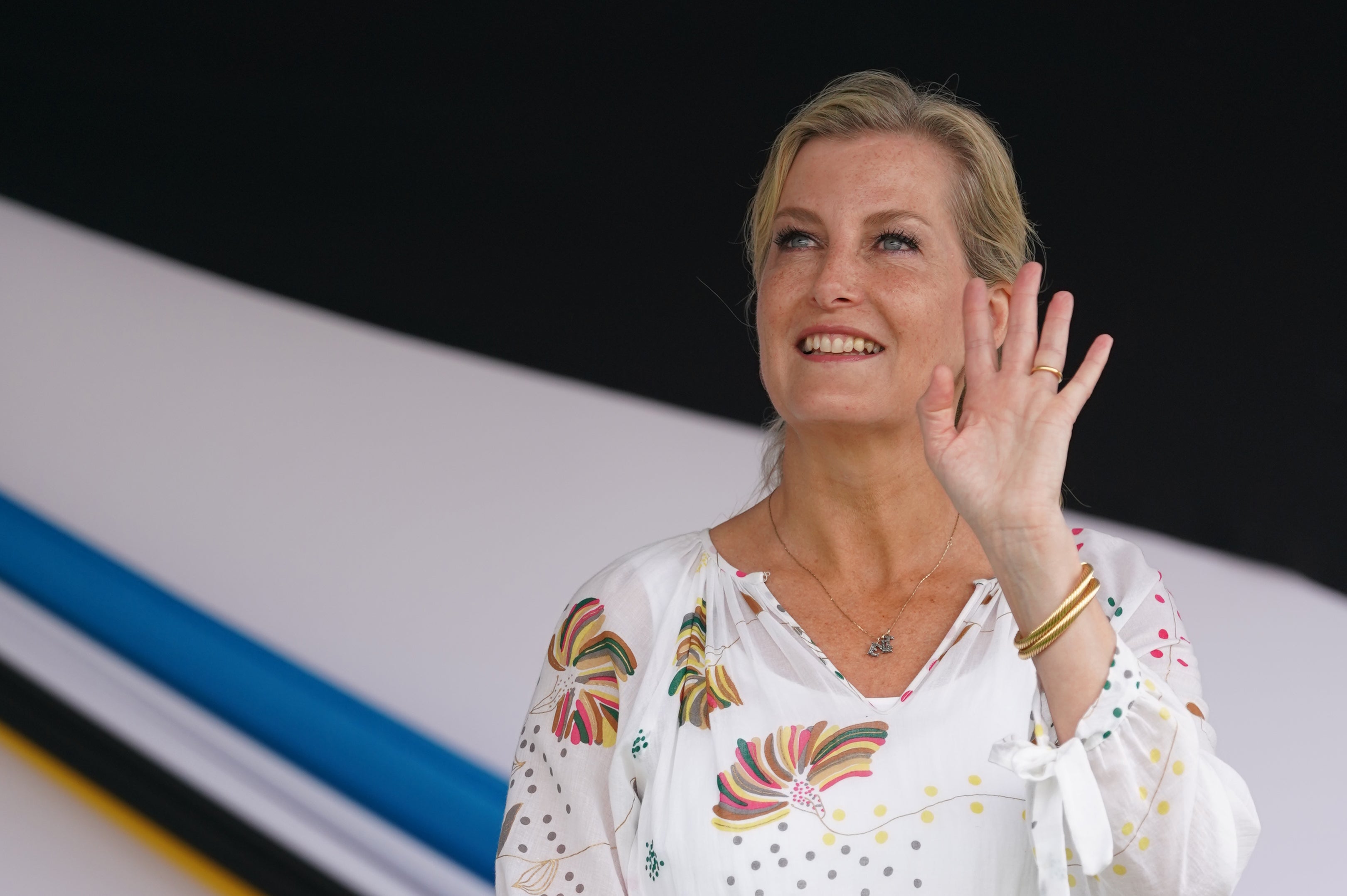 The Countess of Wessex met staff and students on the visit (Joe Giddens/PA)