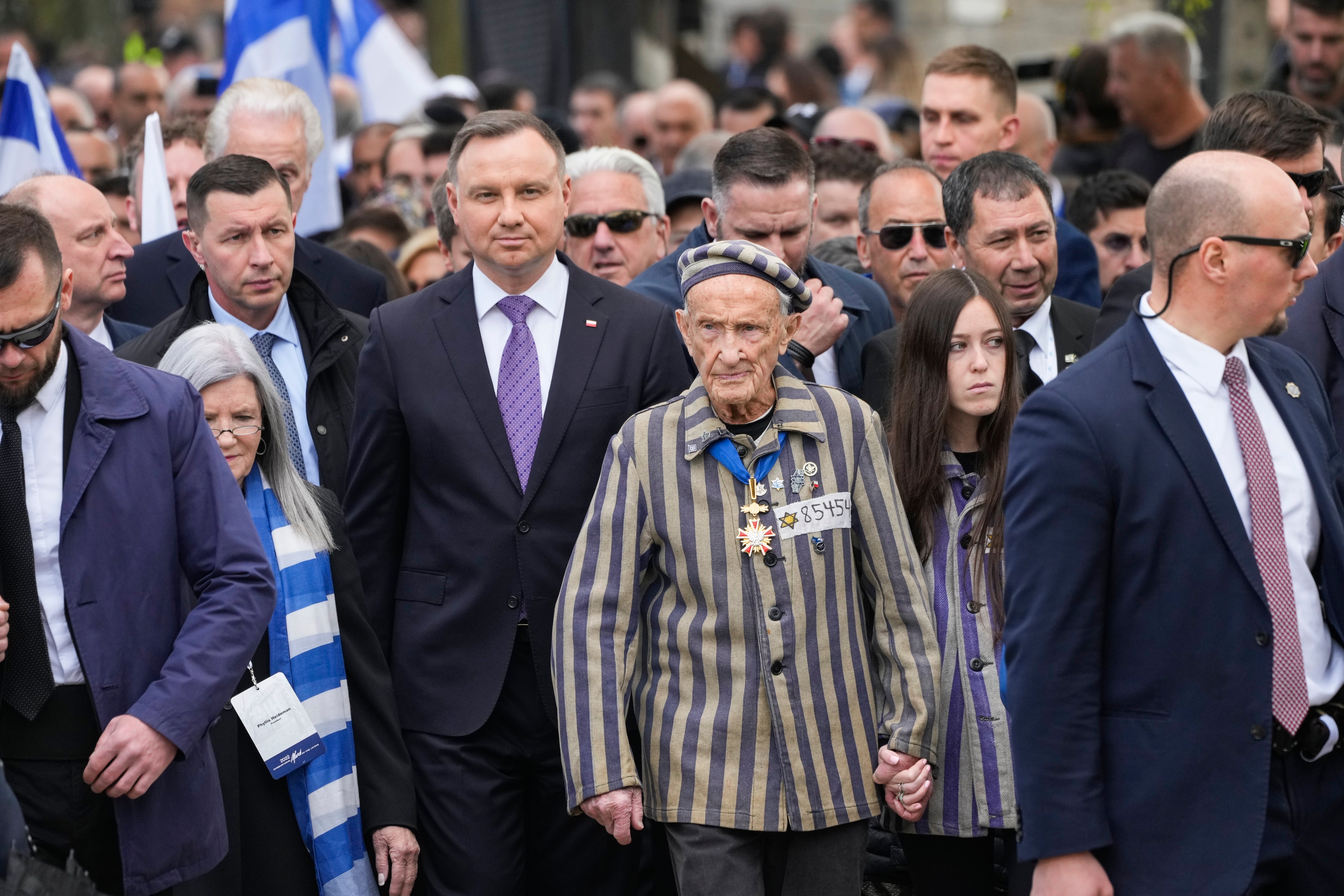 CORRECTION Poland Holocaust Remembrance