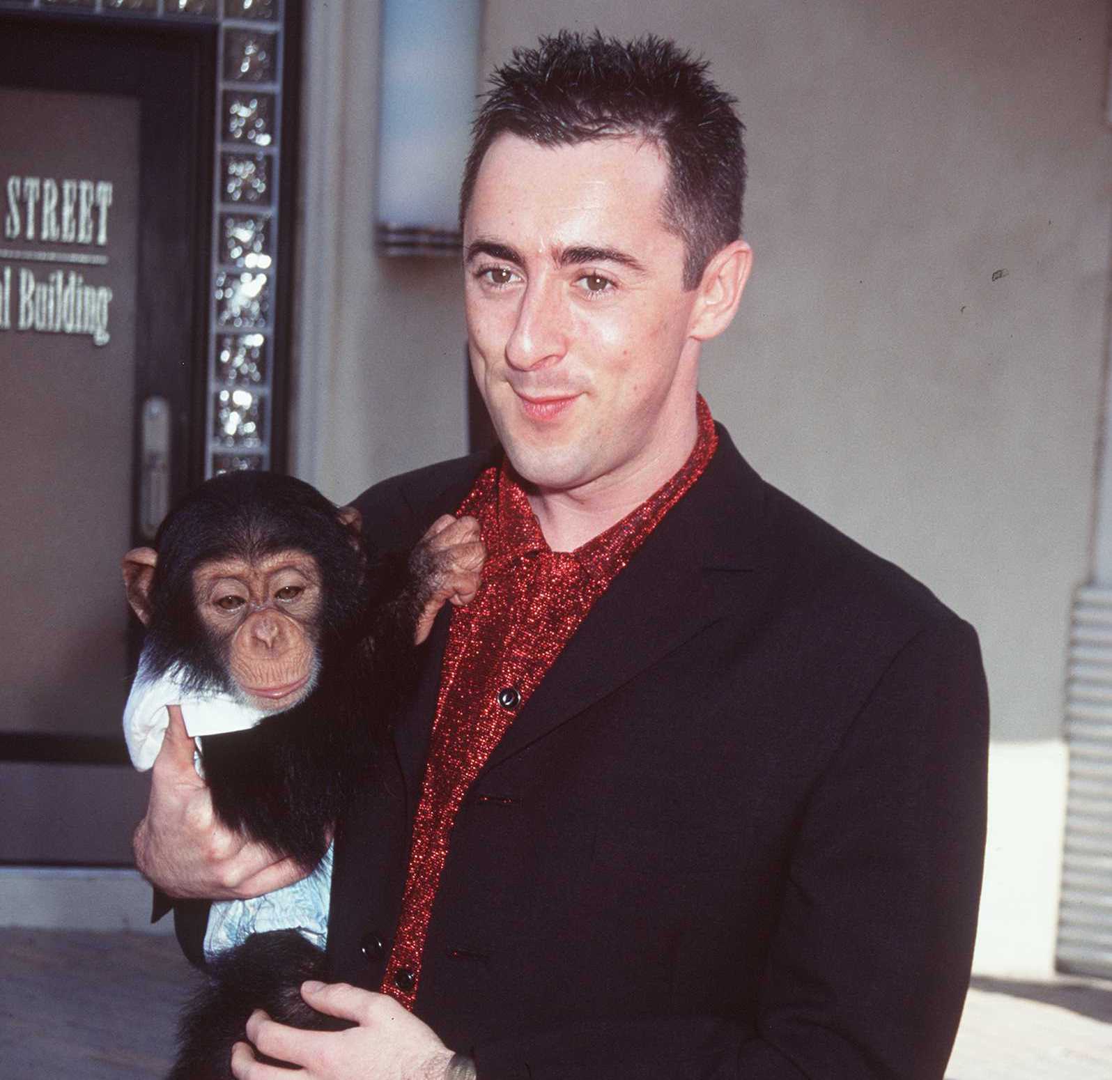 Alan Cumming and chimpanzee