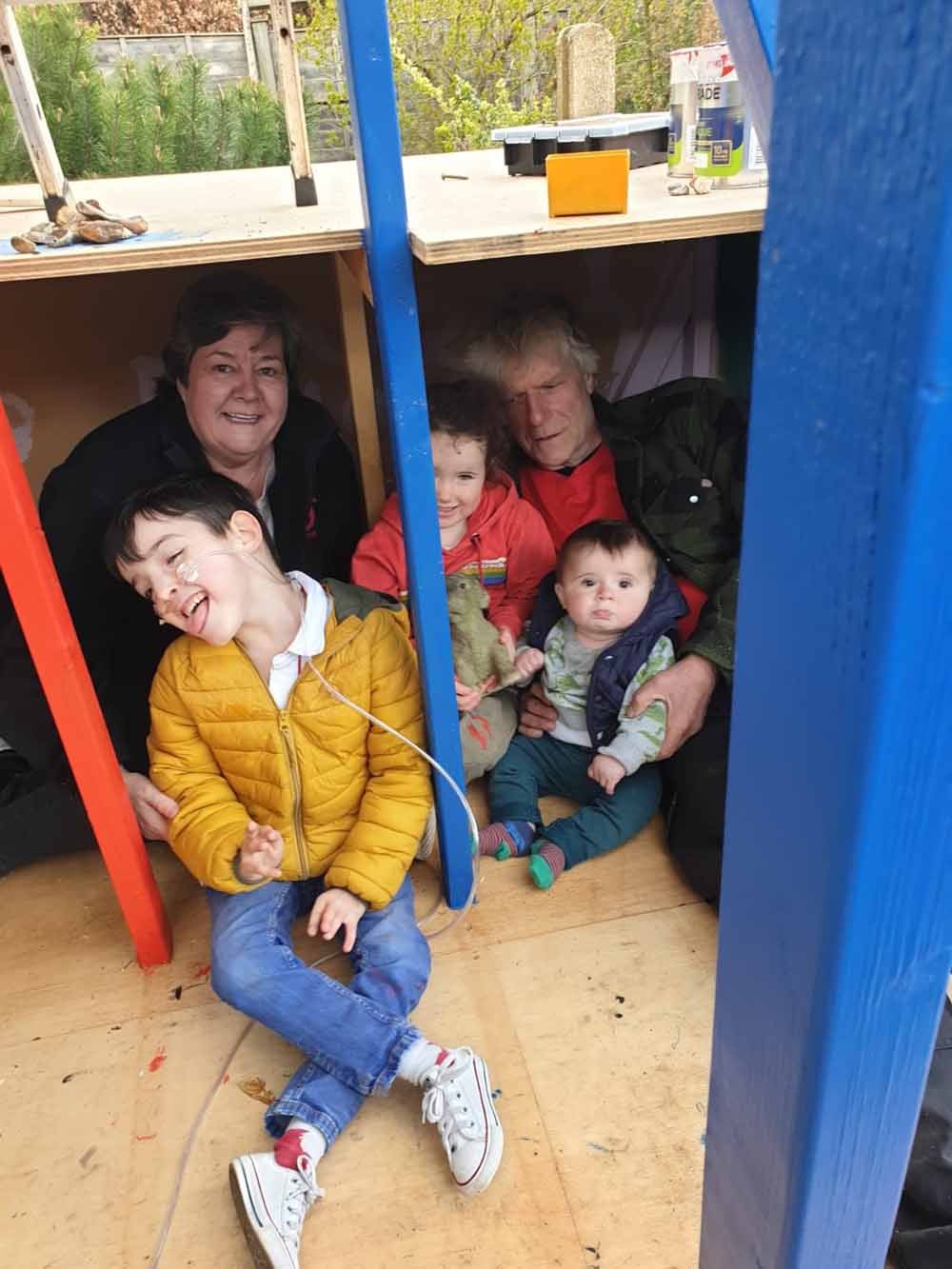 Richard and Judy with their grandchildren Reuben, Willow and Ezra. (Collect/PA Real Life)