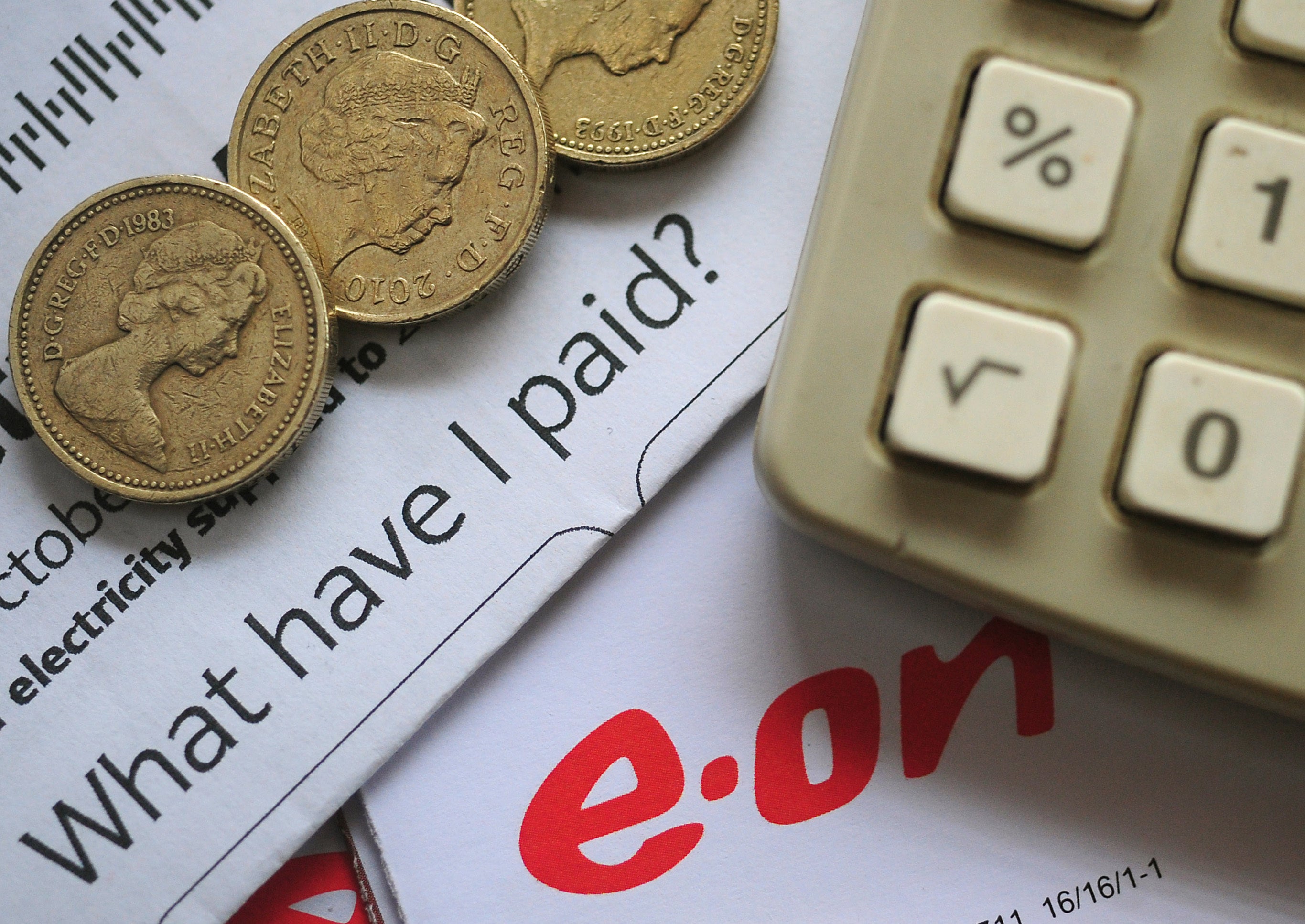 General view of EON energy bills (PA)