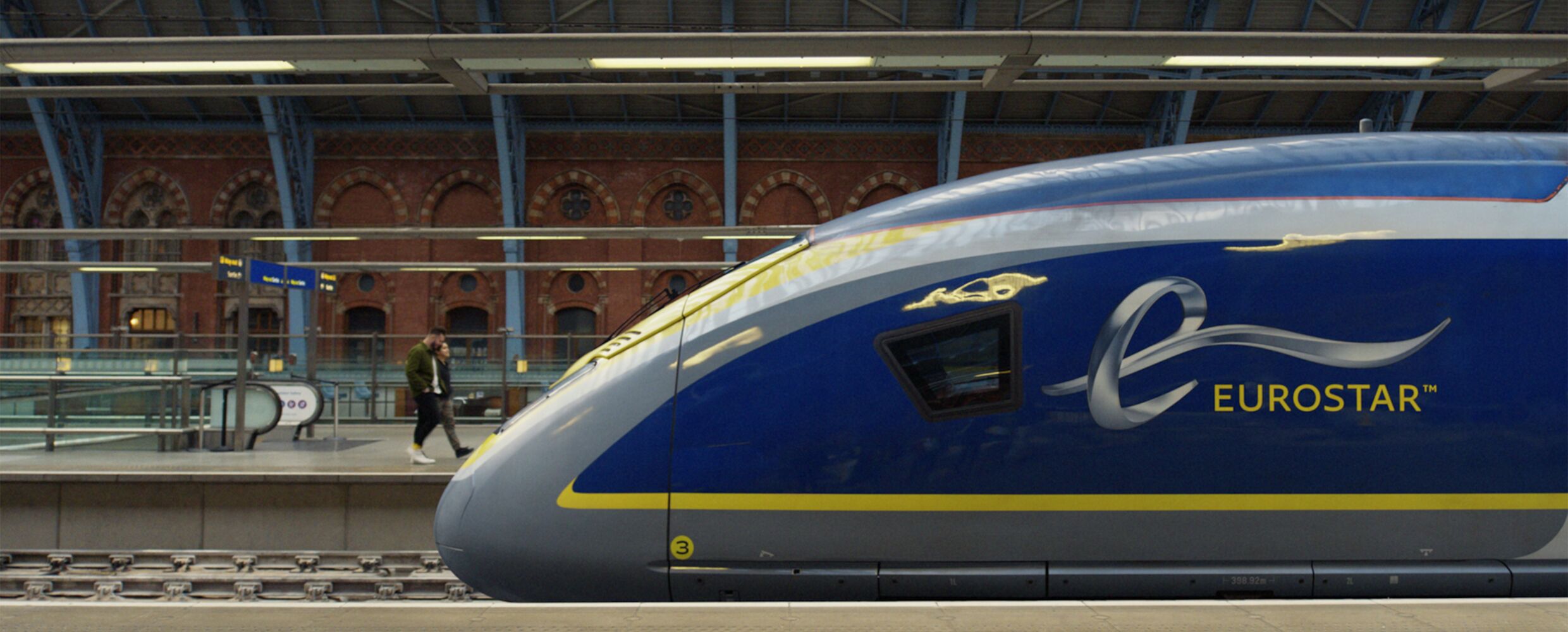 Prime position: a Eurostar train at St Pancras station