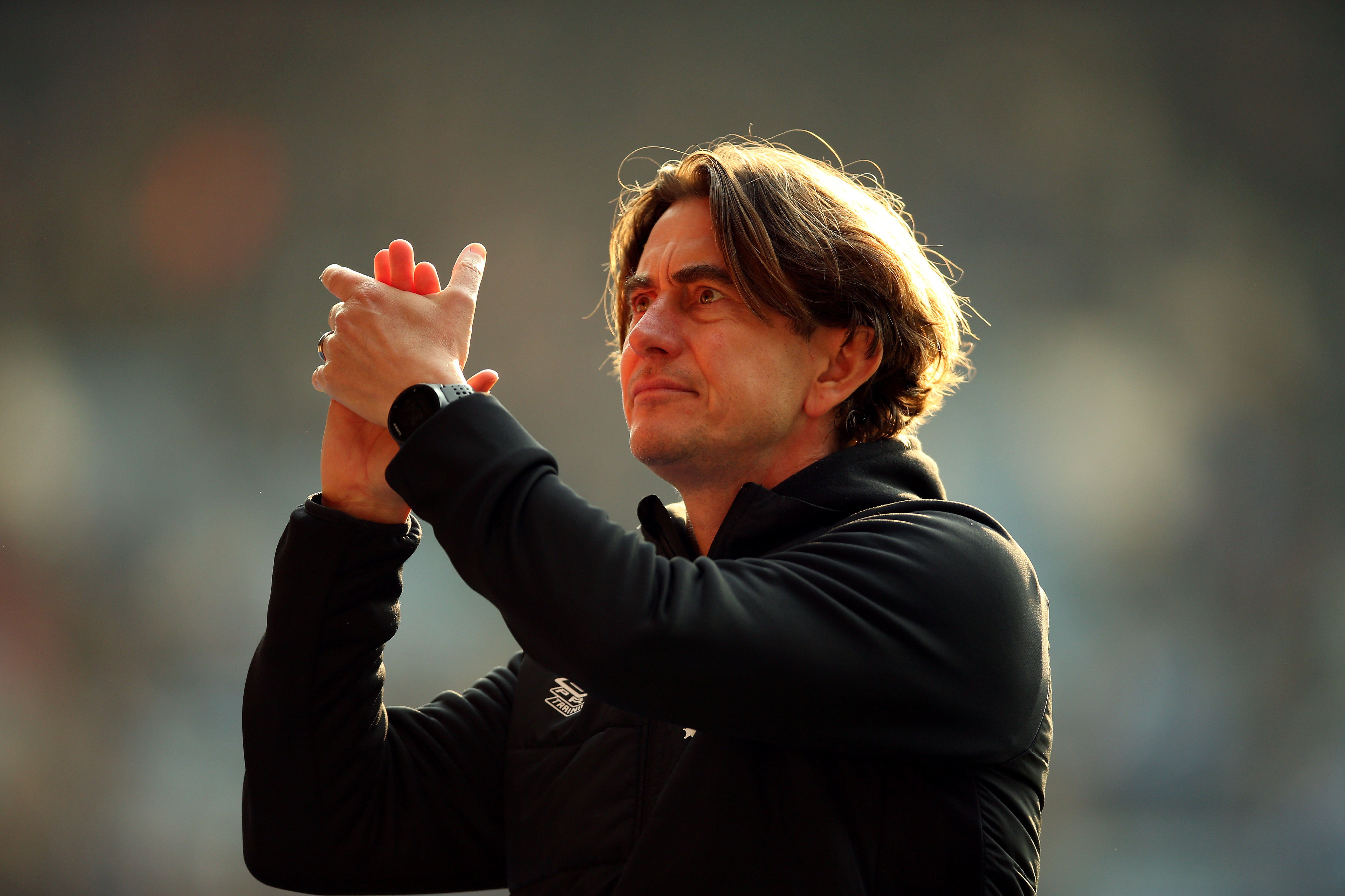 Brentford manager Thomas Frank has guided his Premier League novices to the brink of safety (Nigel French)