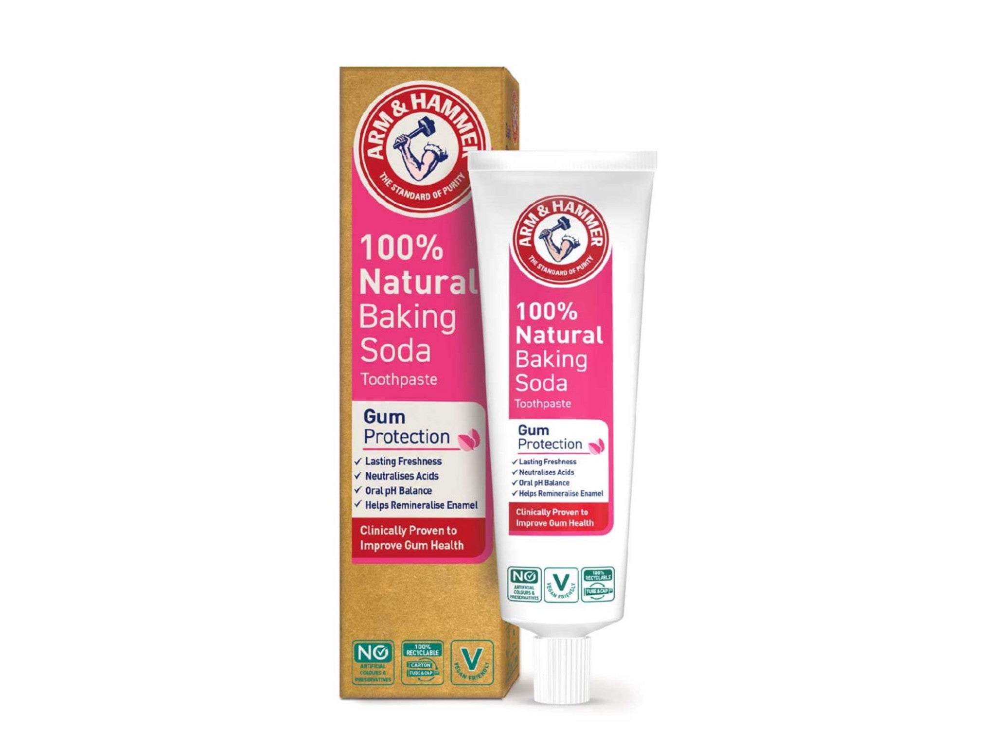 Arm & Hammer 100% natural gum protection toothpaste indybest