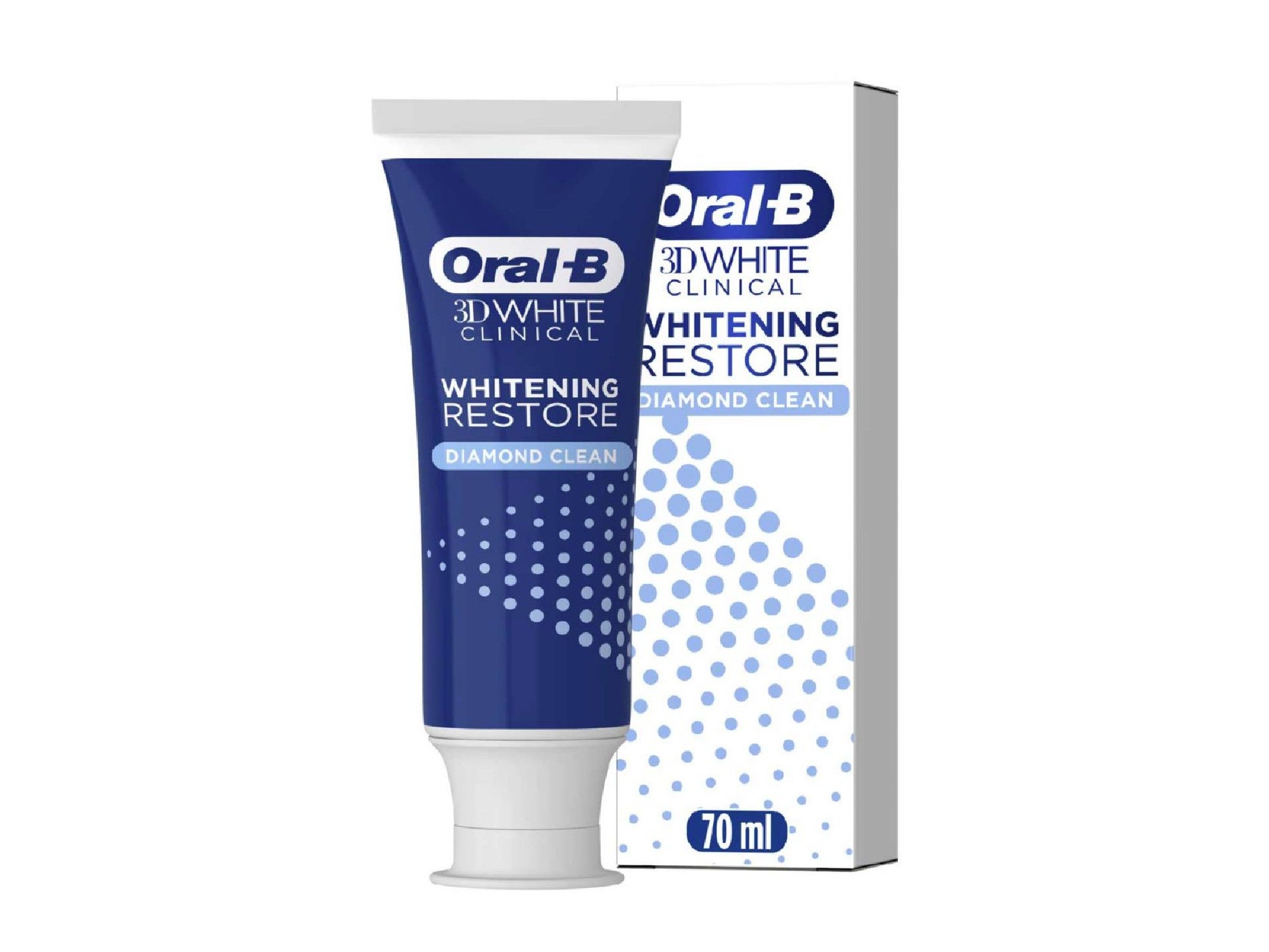 Oral-B 3DWhite clinical whitening restore diamond clean toothpaste indybest