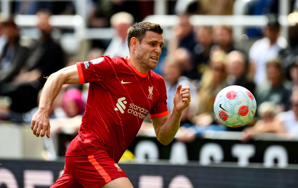 Milner made a rare start for Liverpool