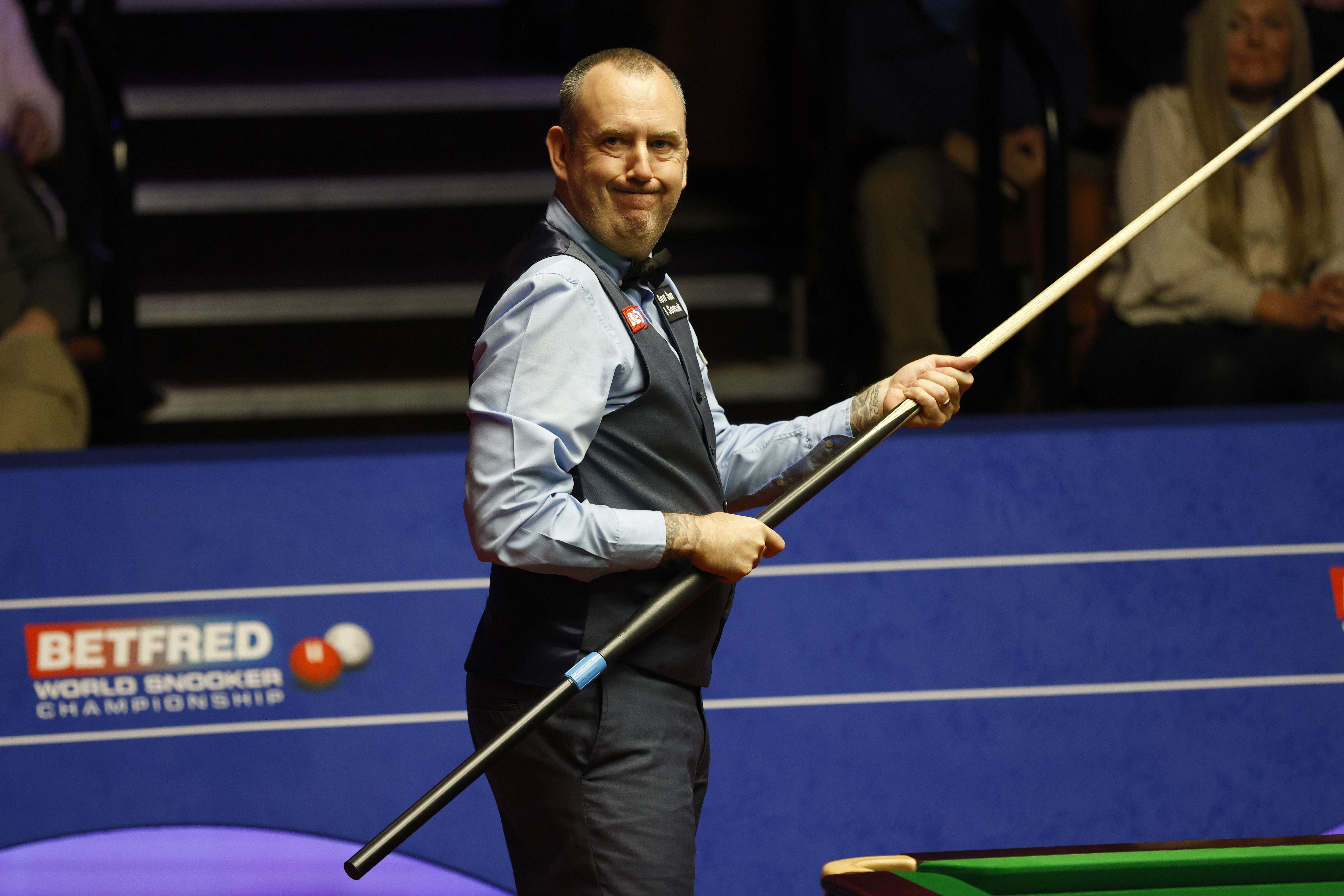 Mark Williams had threatened a record-breaking Crucible comeback (Richard Sellers/PA)