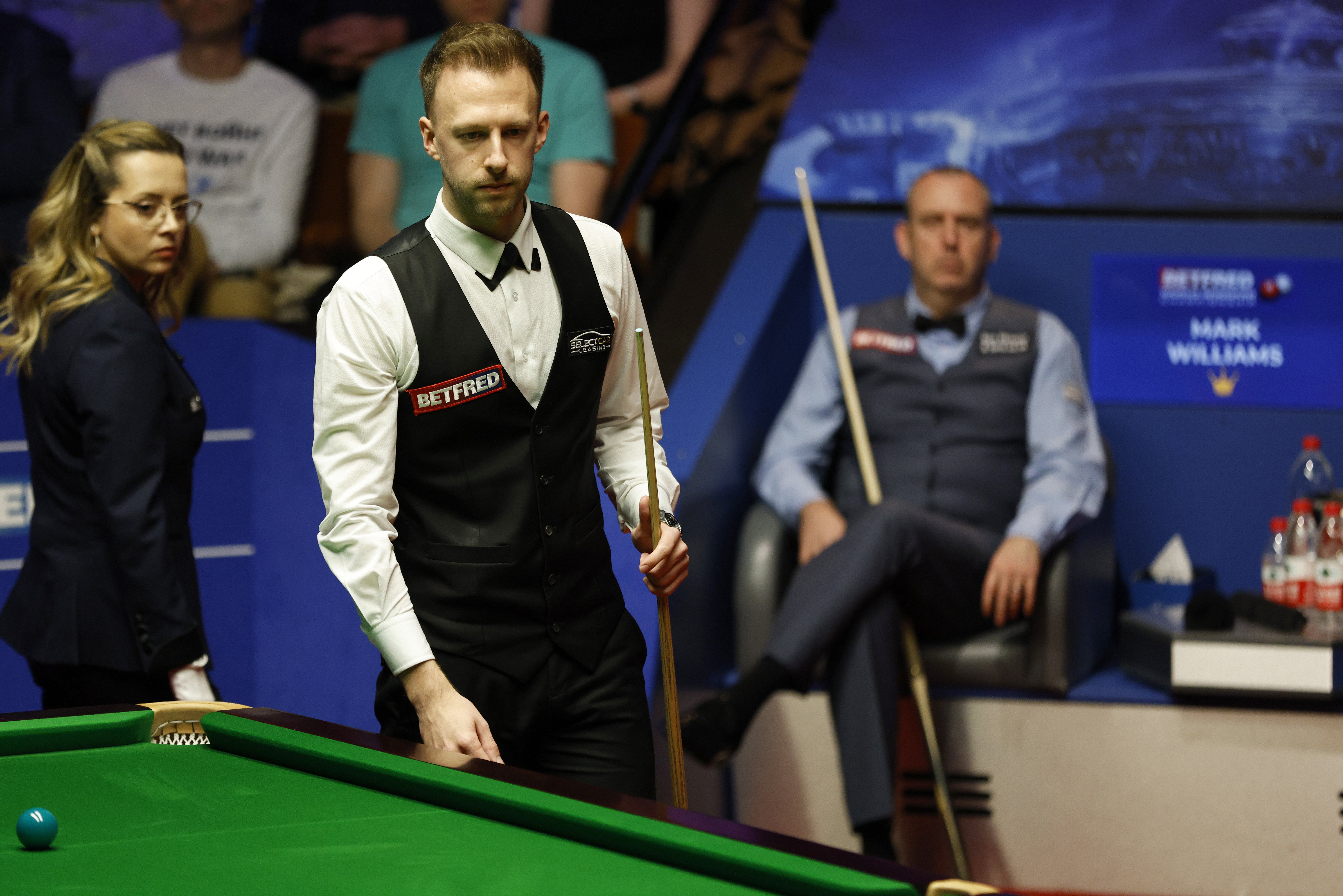 Judd Trump beat Mark Williams 17-16 to reach his third Crucible final (Richard Sellers/PA)