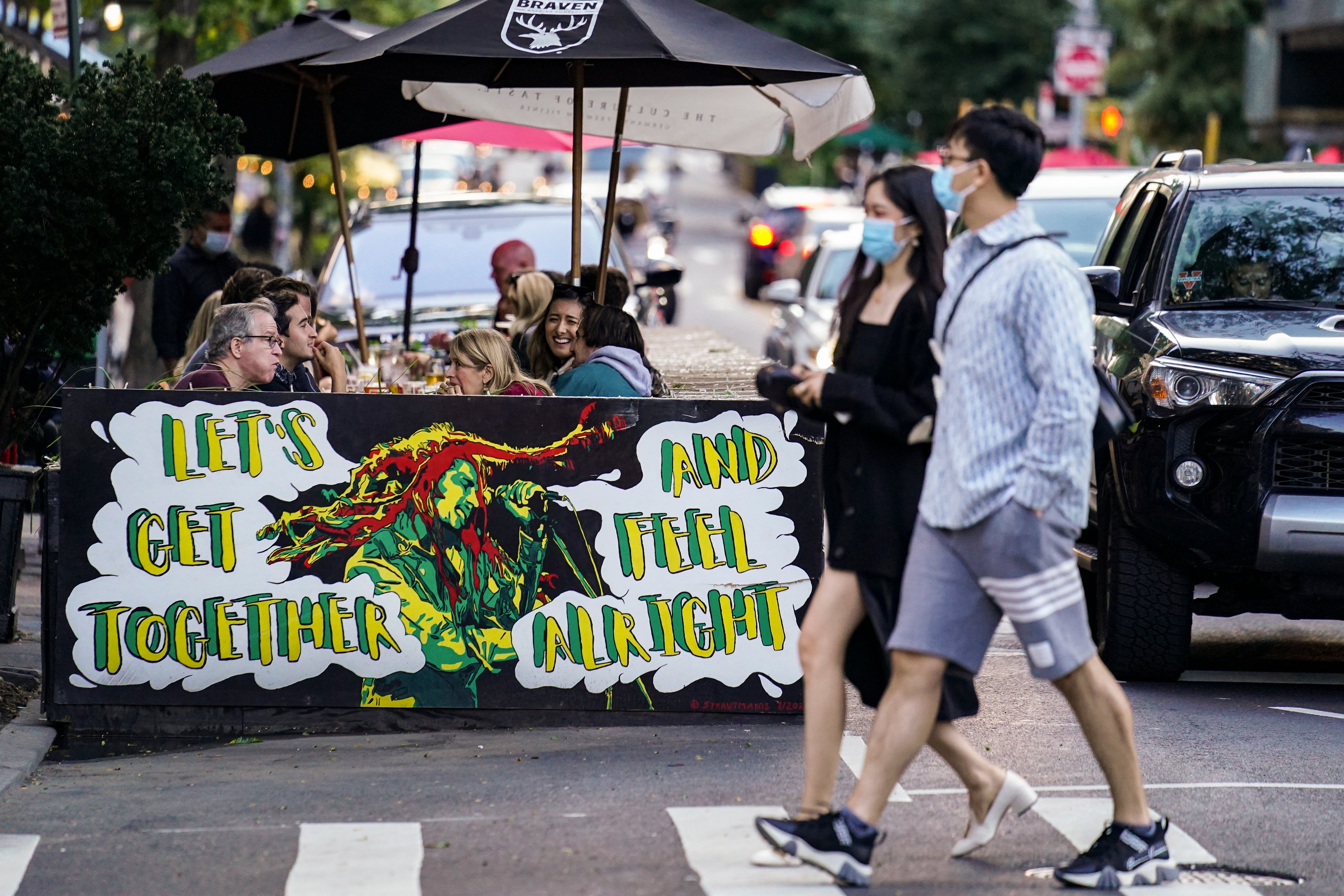 Virus Outbreak NYC Streets