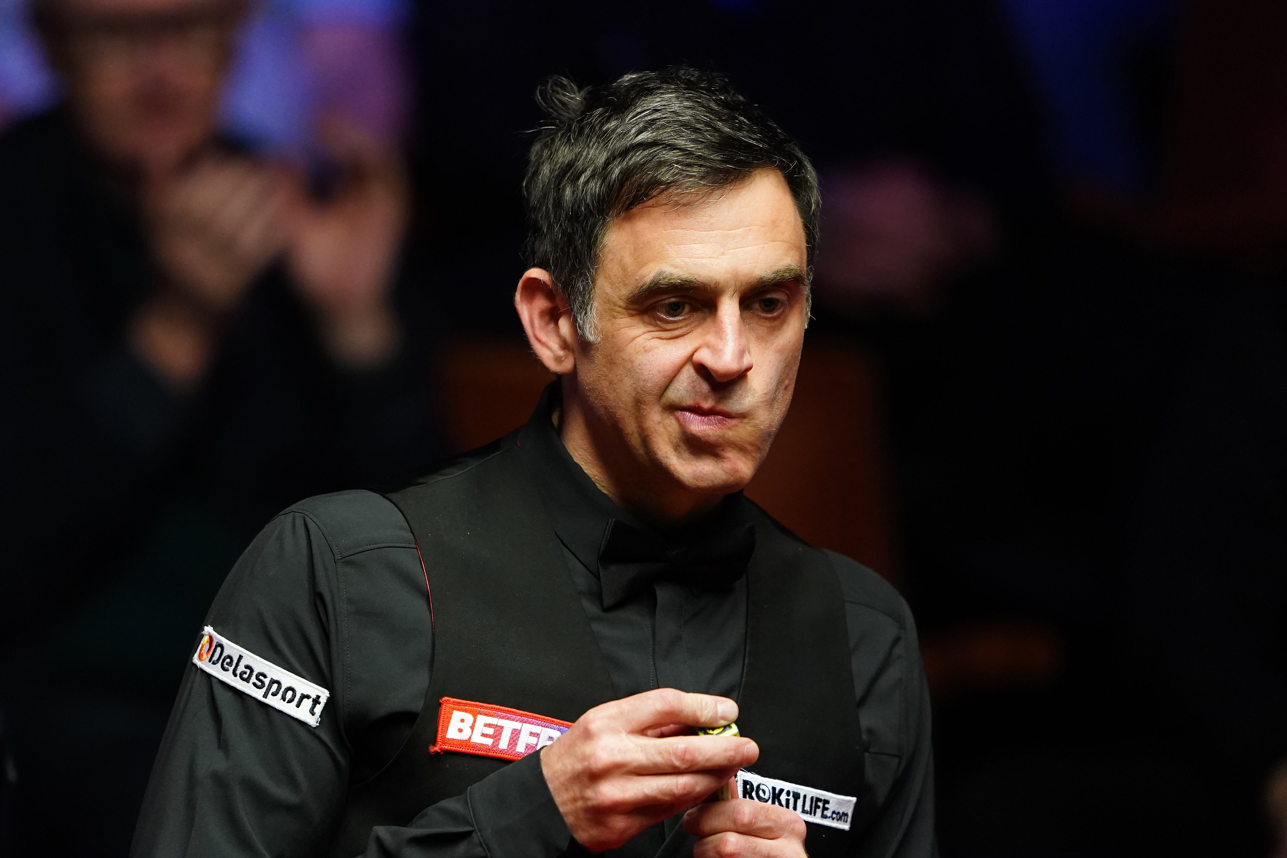 Ronnie O’Sullivan stands on the brink of his seventh world title (Zac Goodwin/PA)