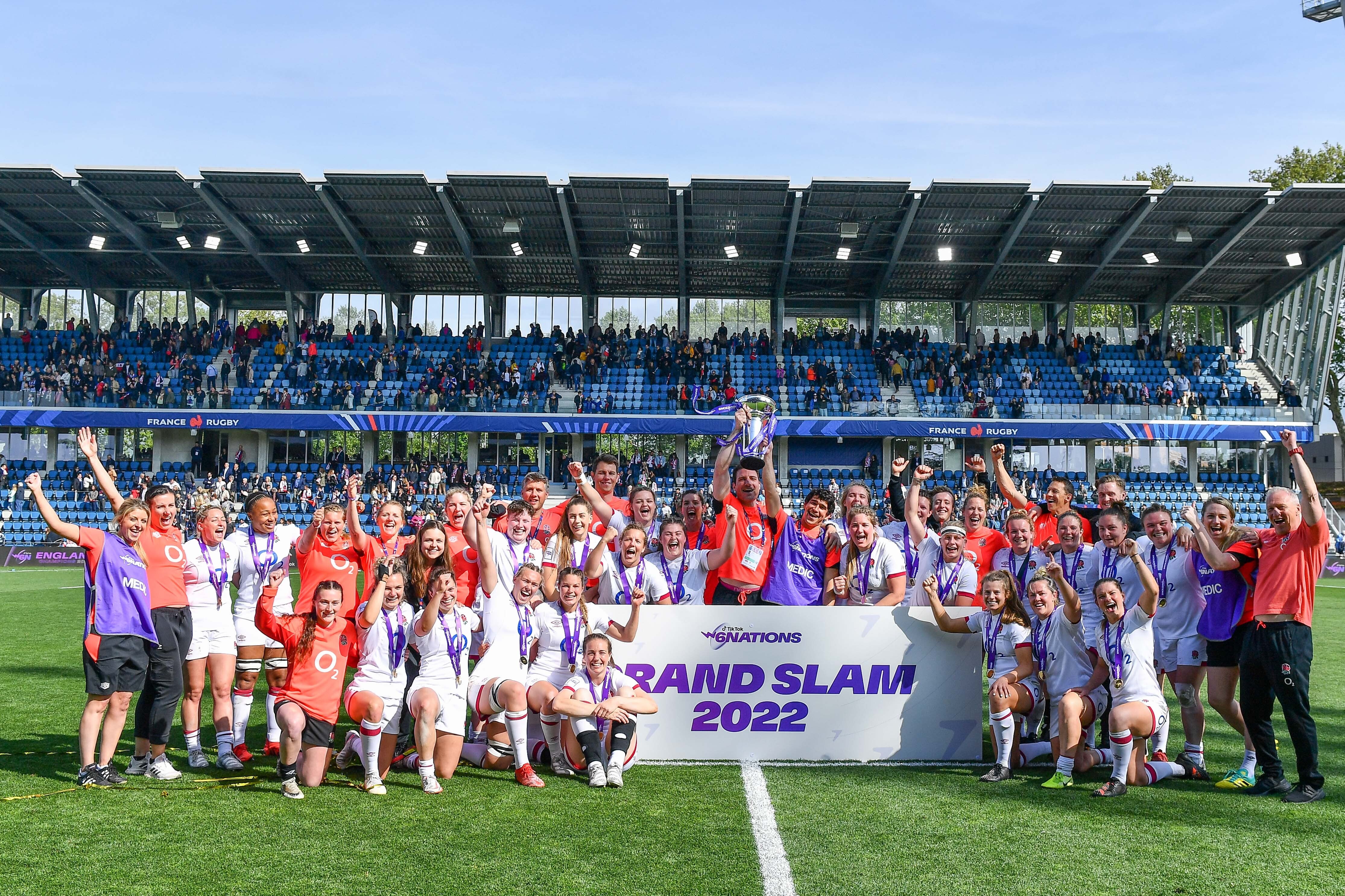 England claimed the Grand Slam by defeating France (PA)