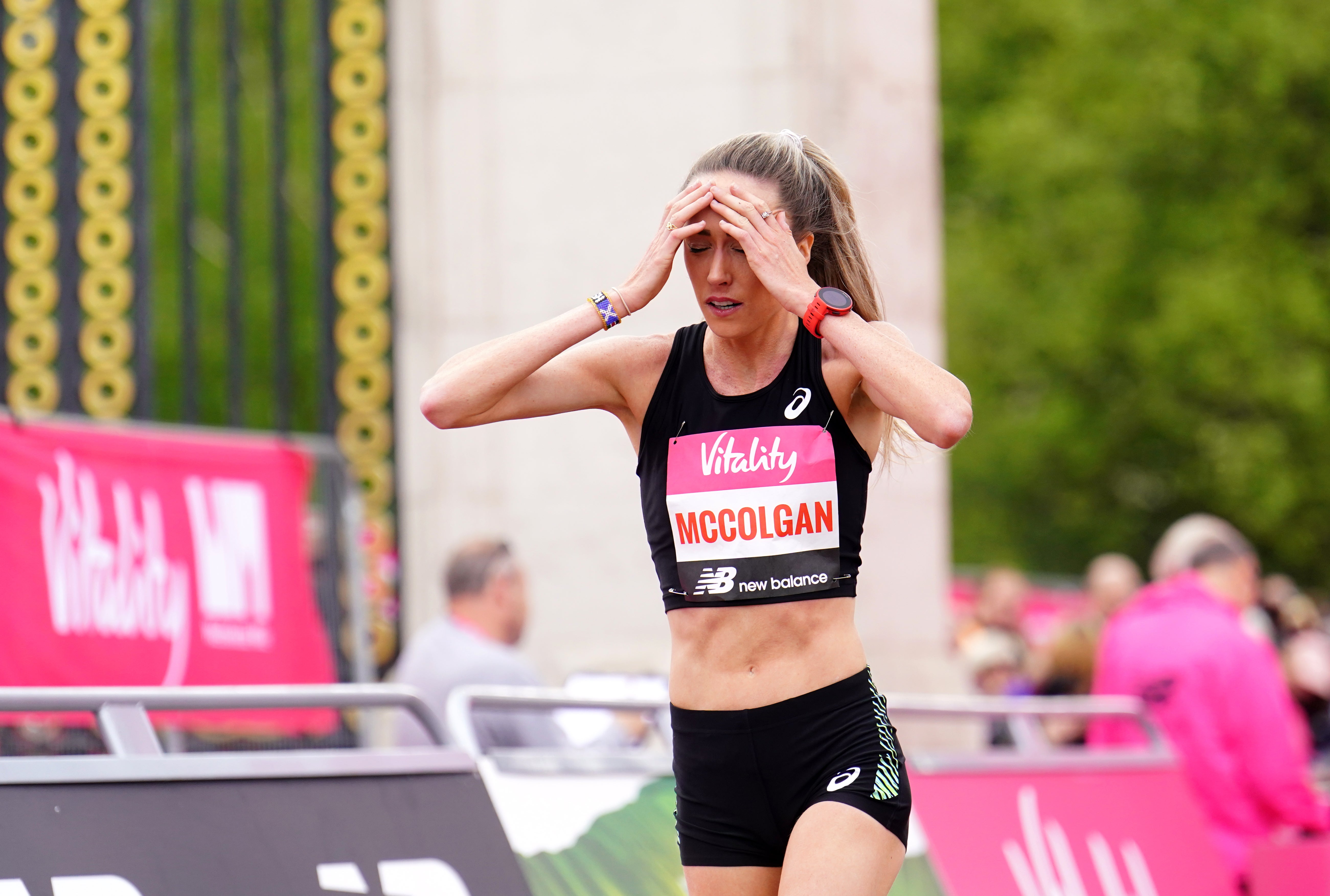 Eilish McColgan just missed breaking Paula Radcliffe’s British record (Adam Davy/PA)