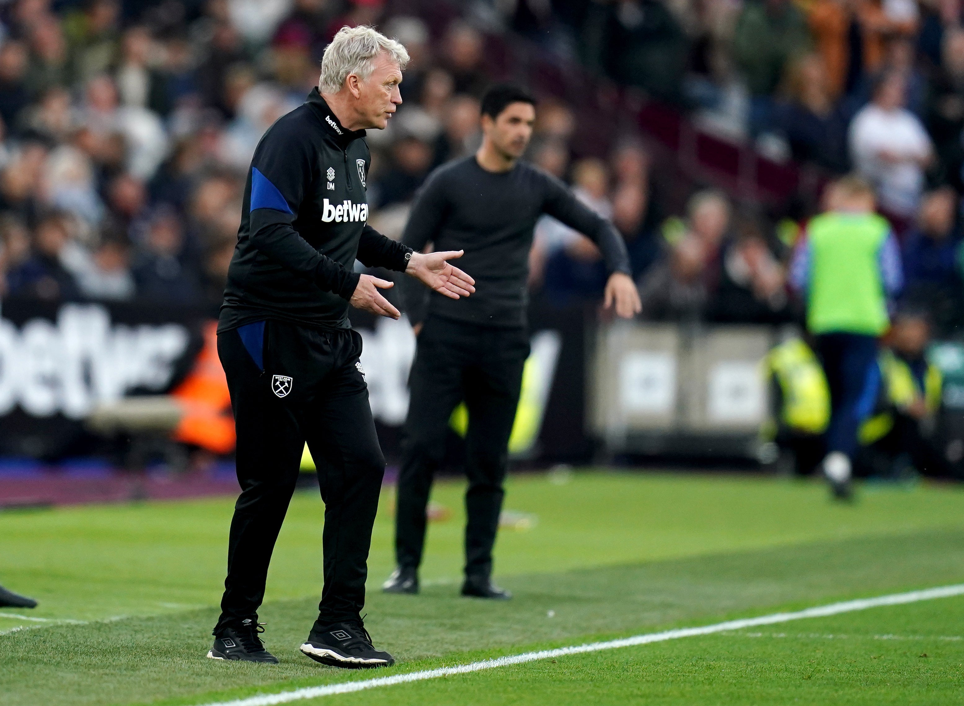 David Moyes believes Arsenal have been helped by an absence of European football (John Walton/PA)