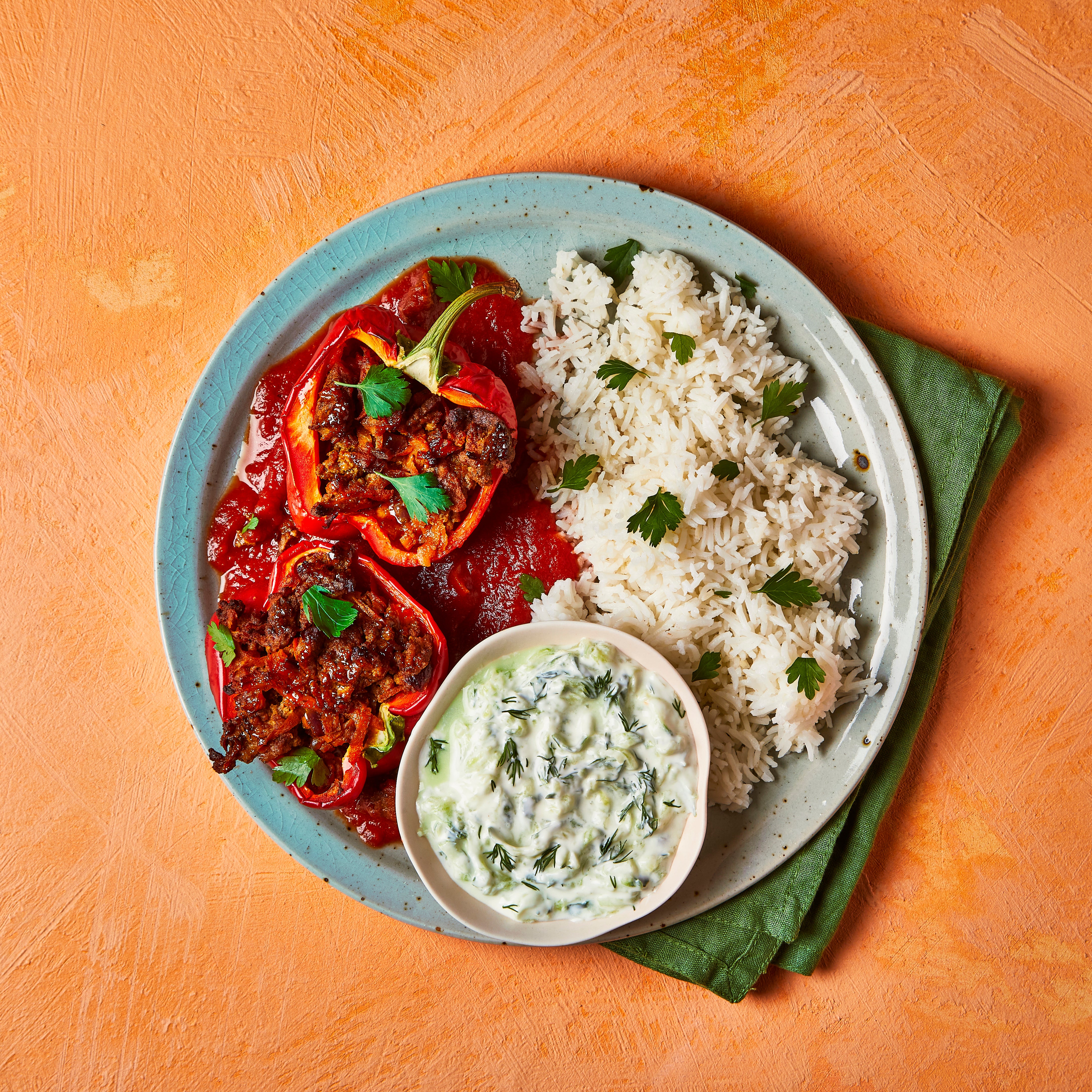 These peppers are inspired by the Bulgarian dish palneni chushki