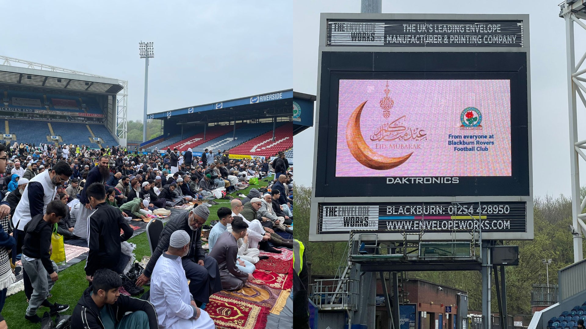 Ahmed Khalifa attended Ewood Park for Eid prayers on Monday 2nd May (Ahmed Khalifa)