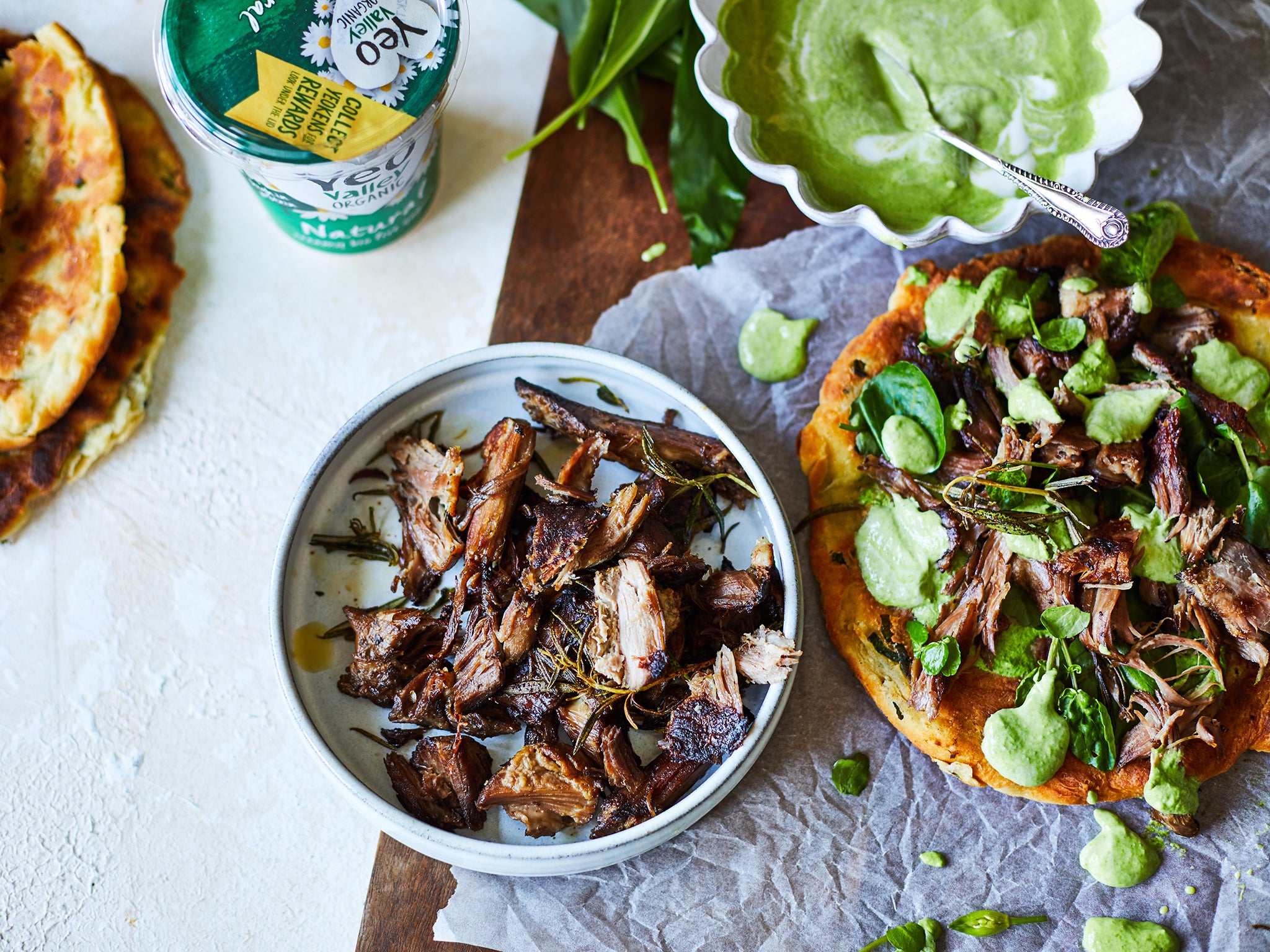 Turn leftover roast lamb into these delicious flatbreads