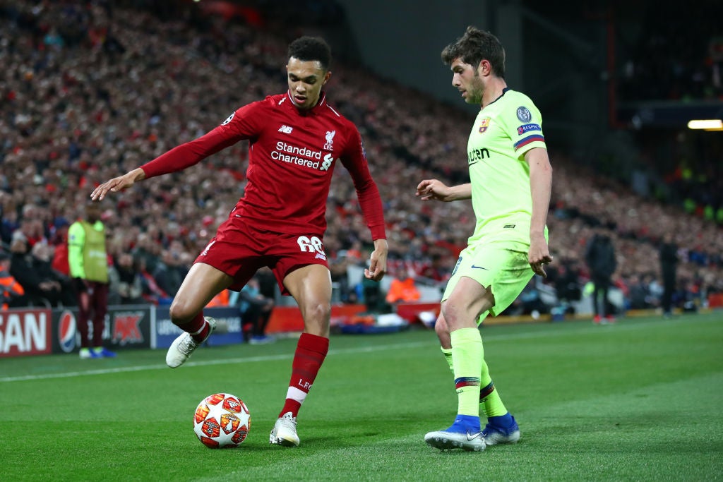 Alexander-Arnold was just 20 when he helped shock Barcelona