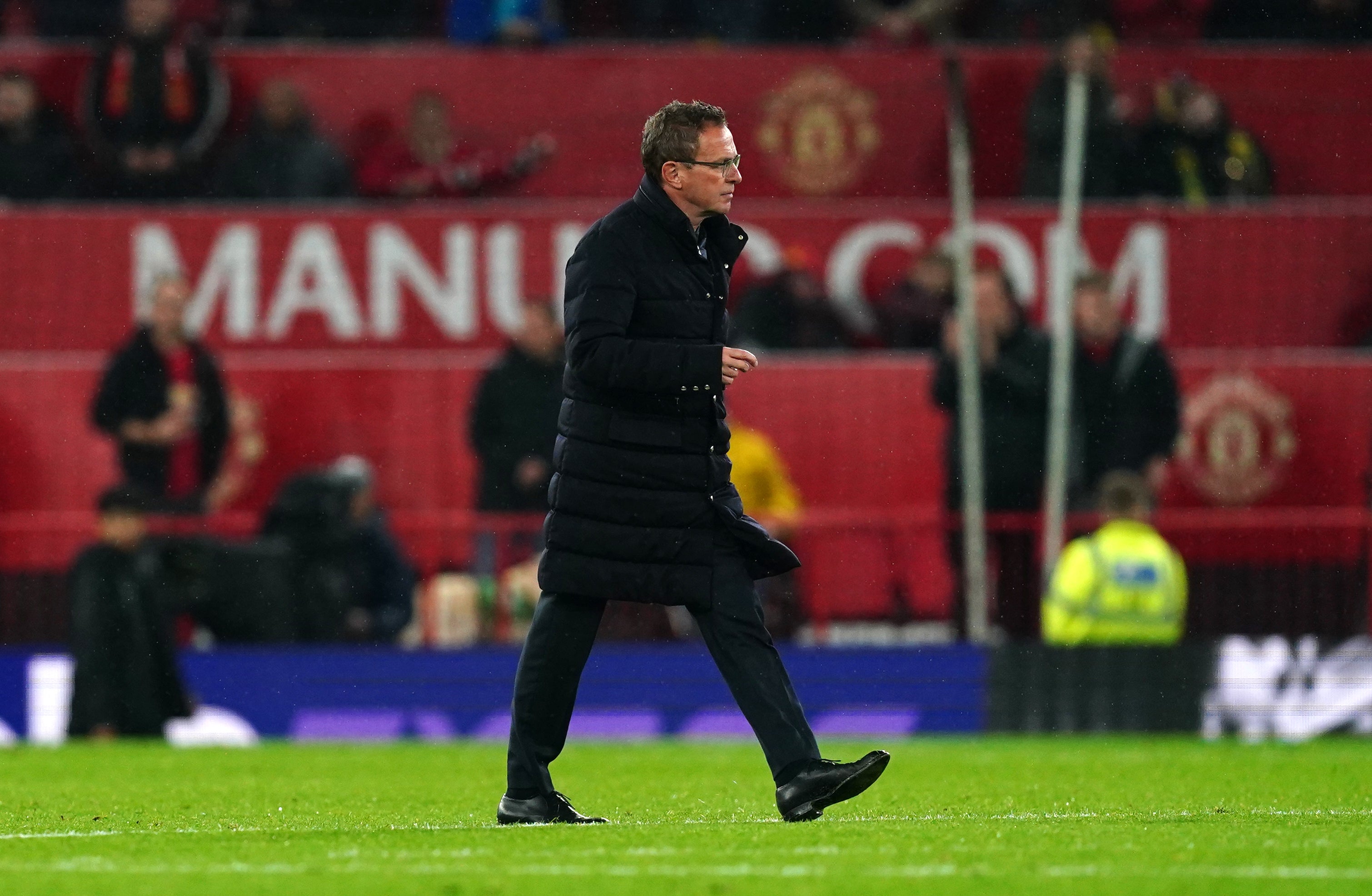 Ralf Rangnick’s United were comfortable winners (Martin Rickett/PA)