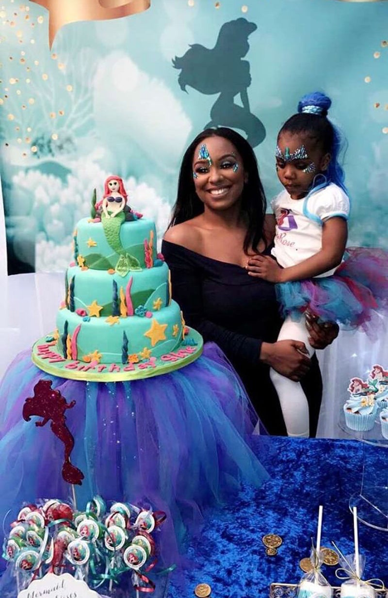 Liyah and Skylar-Rose at her Little Mermaid themed fifth birthday (PA Real Life/Collect)