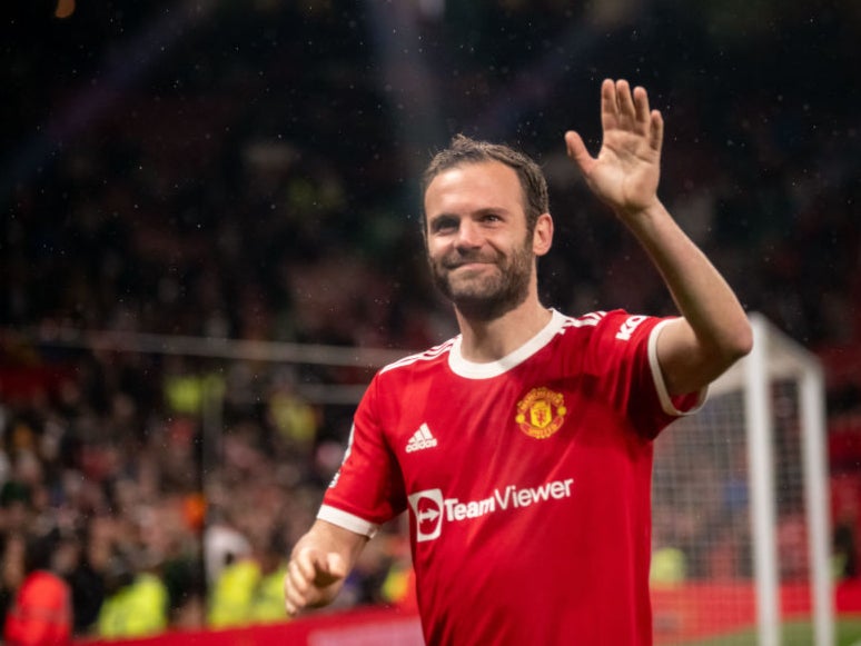 Juan Mata bid Old Trafford farewell after more than eight years at United