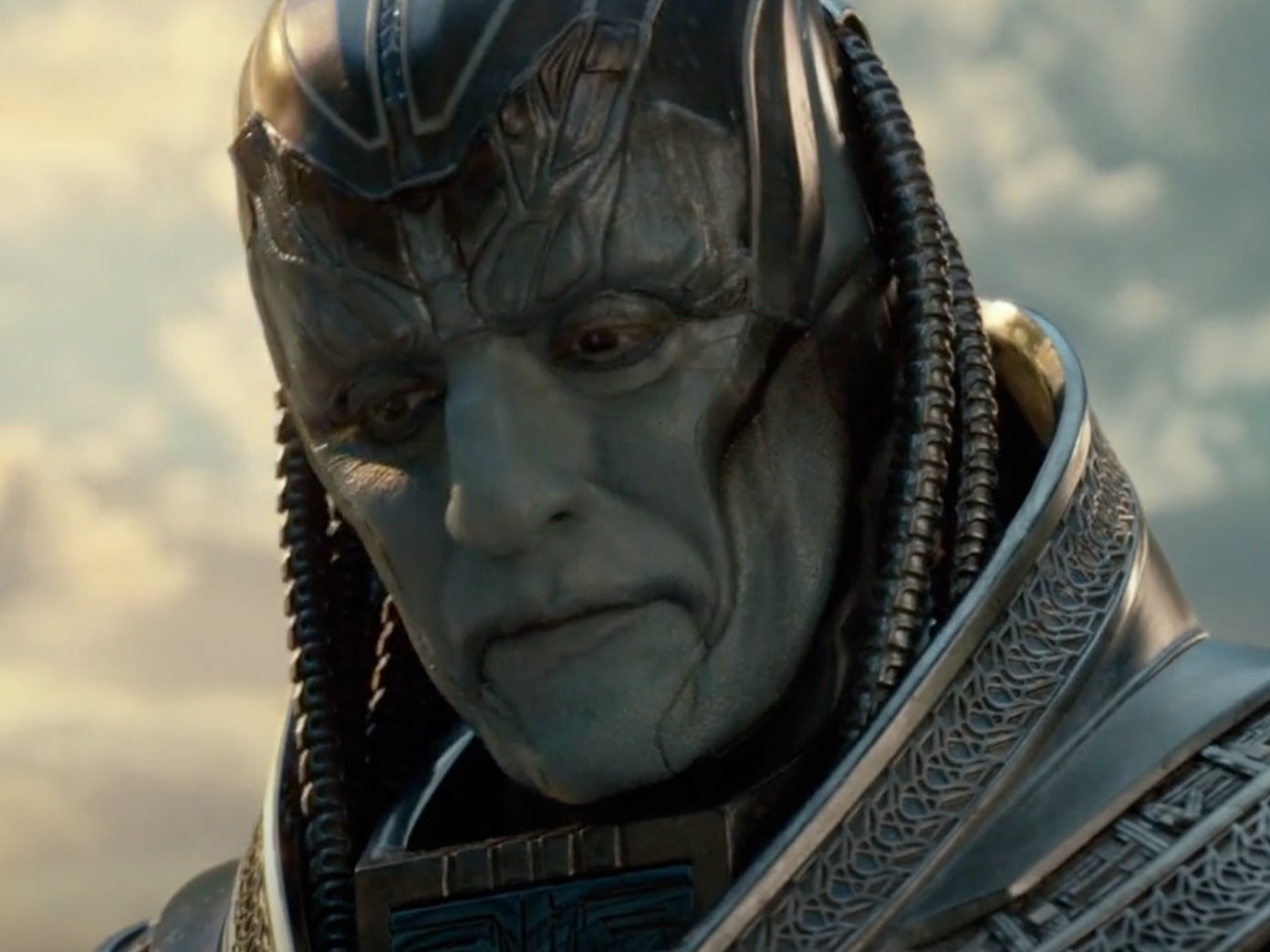 Oscar Isaac under a huge amount of prosthetic in ‘X-Men: Apocalypse’