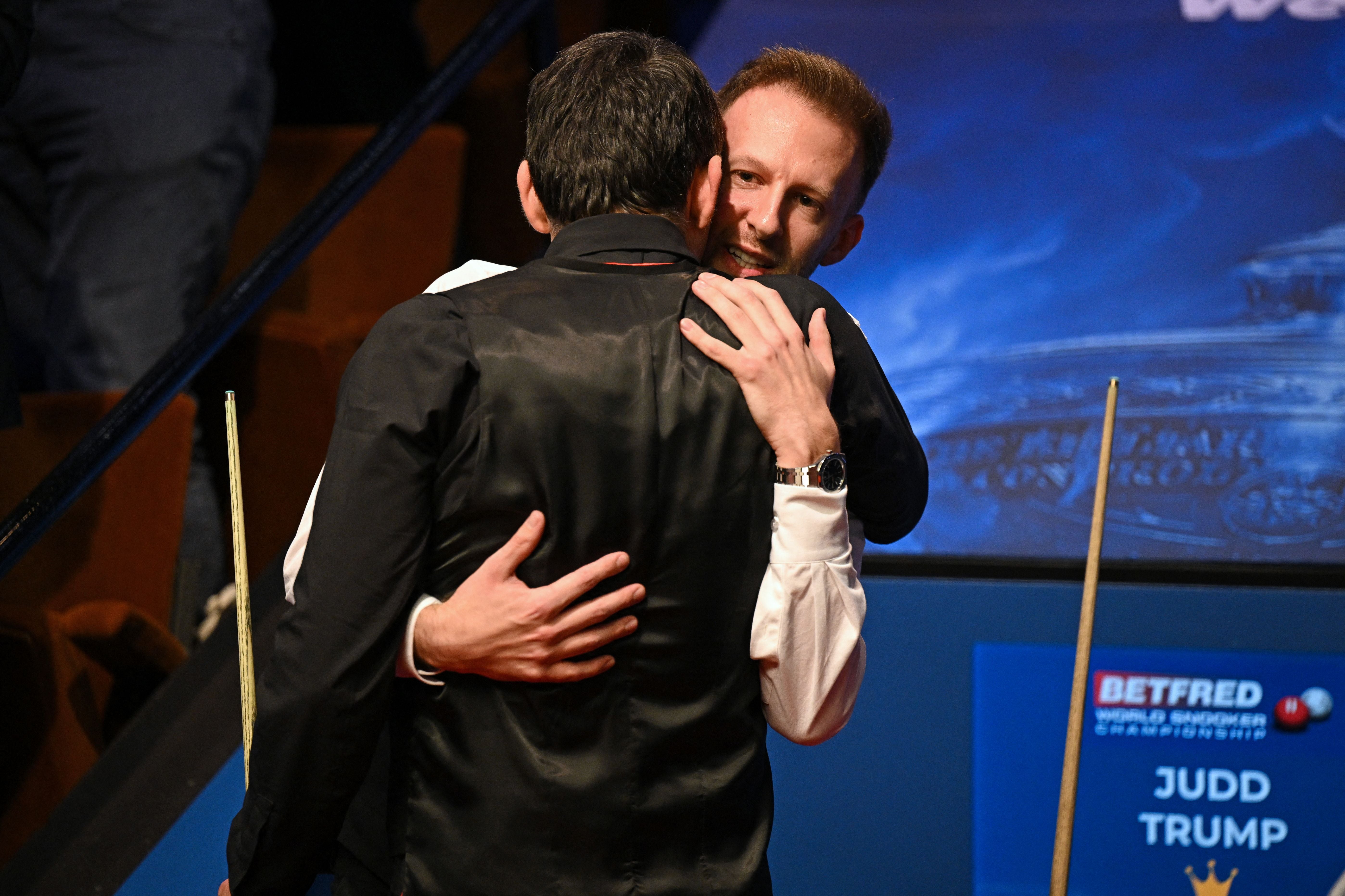 O’Sullivan won his seventh world title in 2022 and shared a nice moment with beaten rival Judd Trump after the final