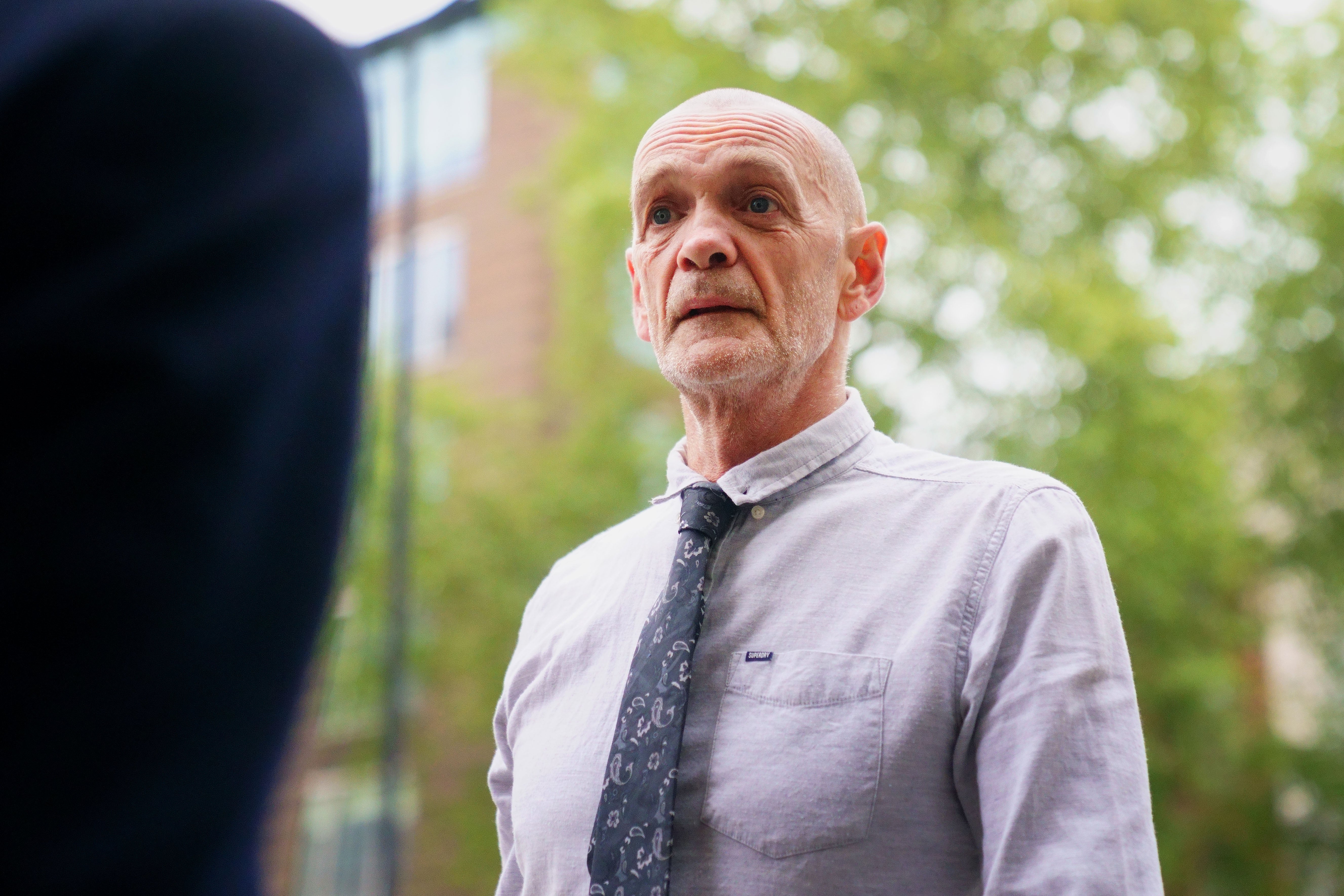 Lance O’Connor outside Westminster Magistrates’ Court (PA)