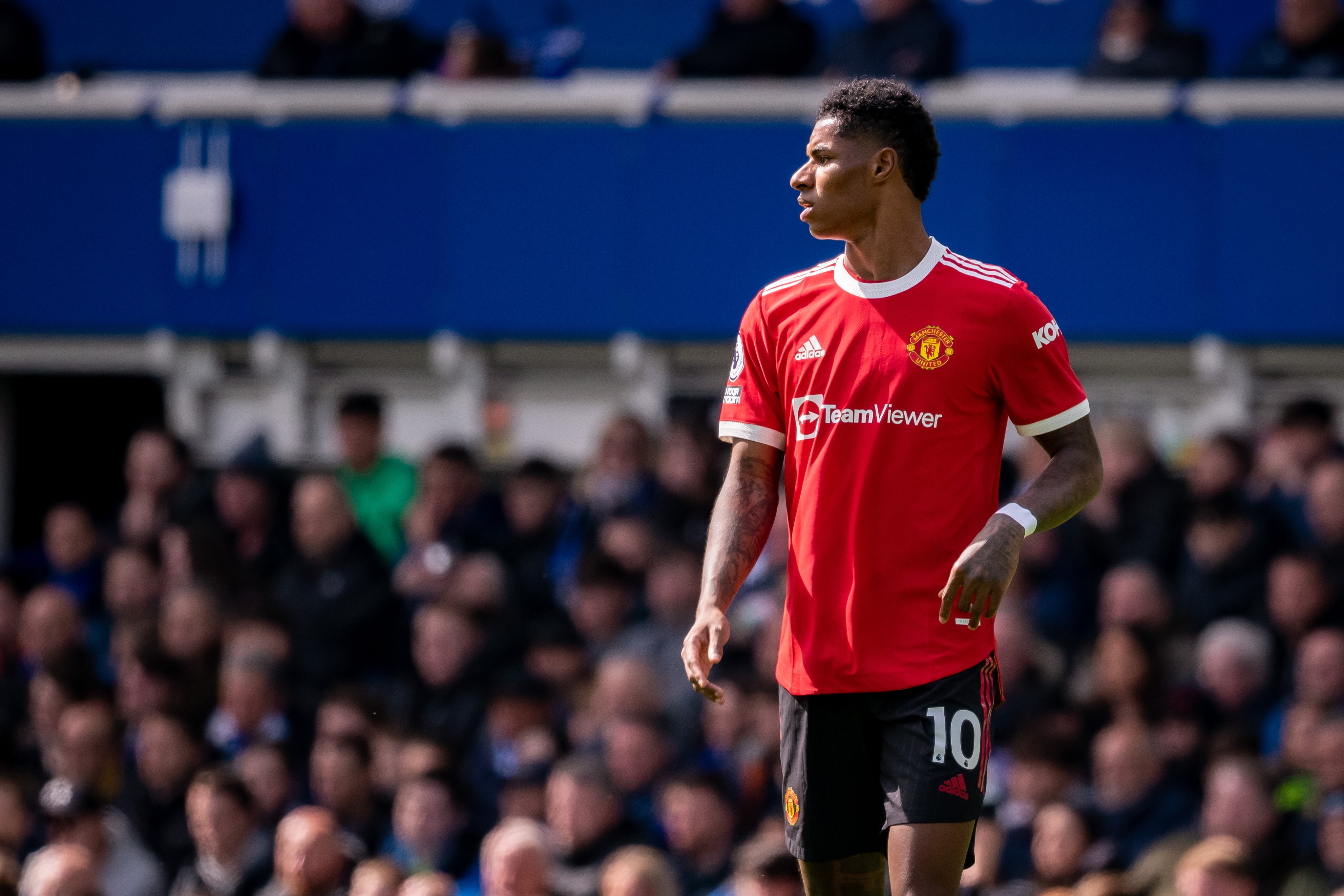 Marcus Rashford was an unused substitute in Manchester United’s win over Brentford