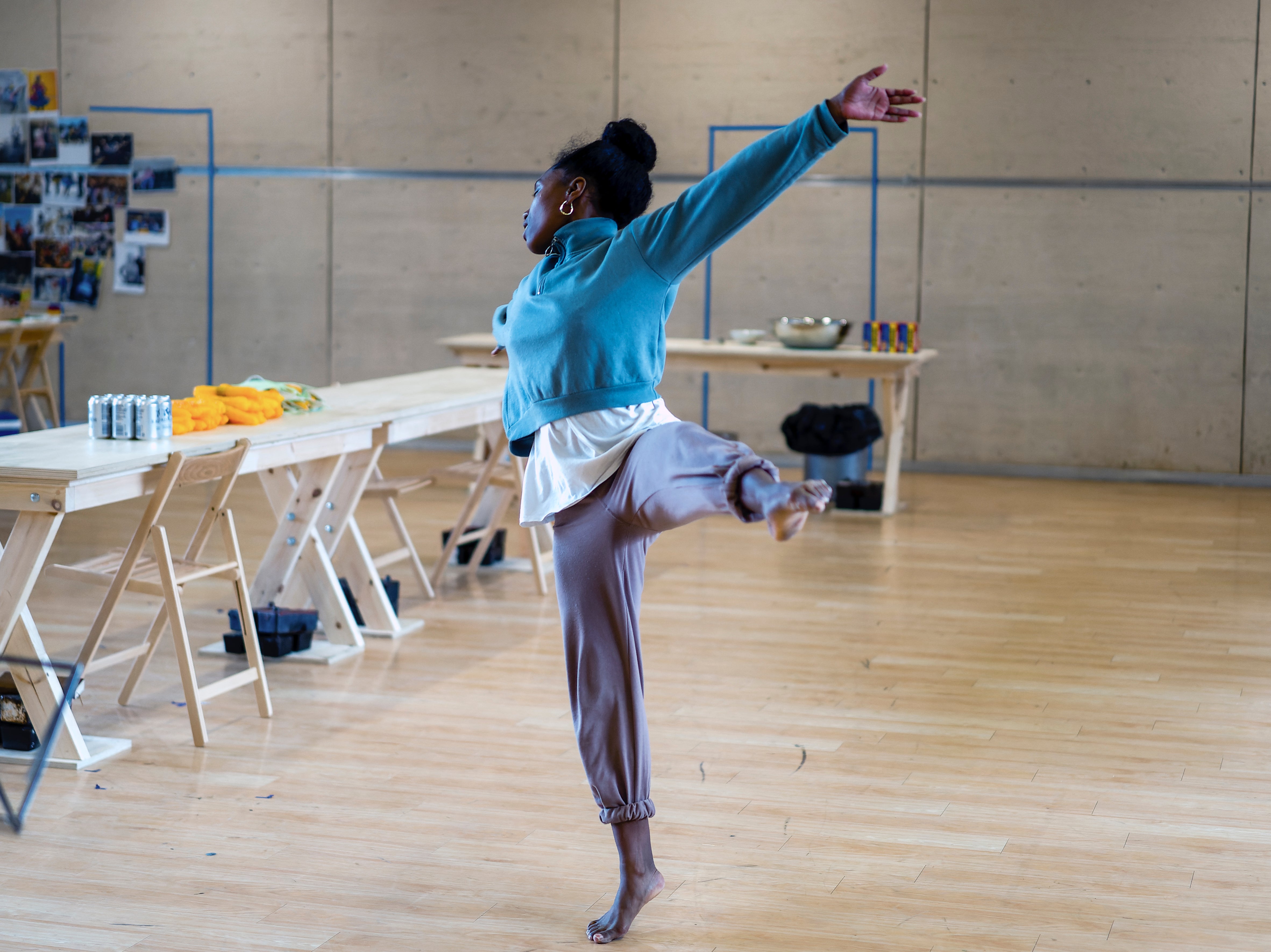 Lead dancer Marie-Astrid Mence in rehearsals for ‘Oklahoma!'