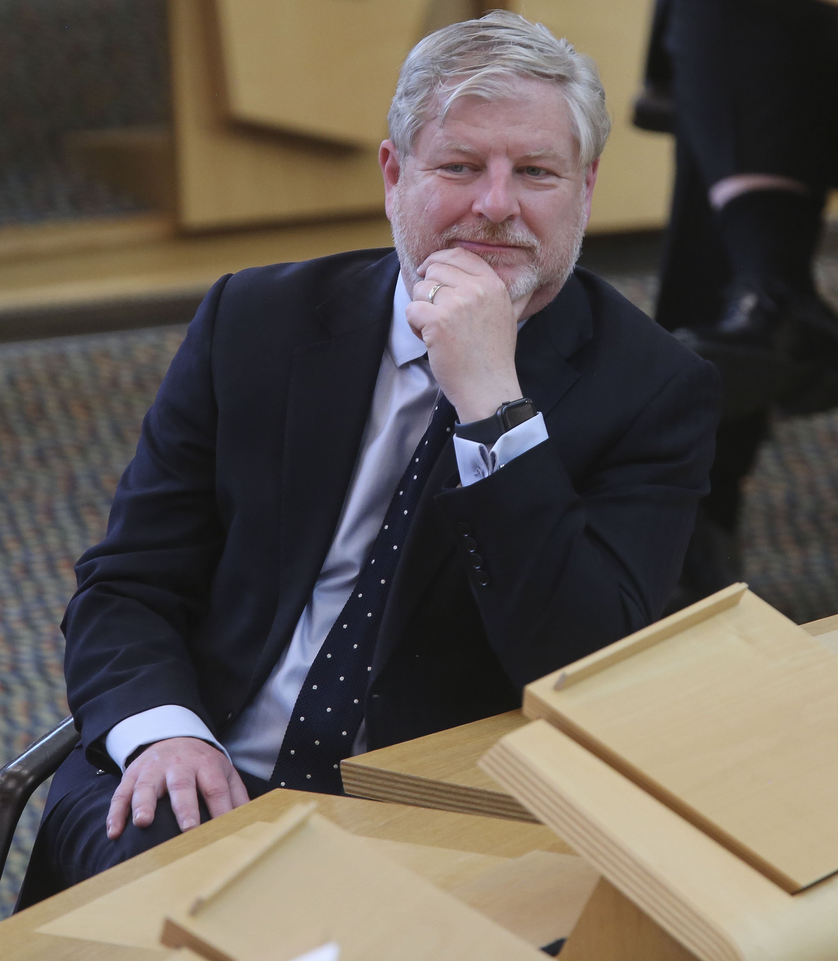 Angus Robertson faced questions from opposition MSPs (Fraser Bremner)