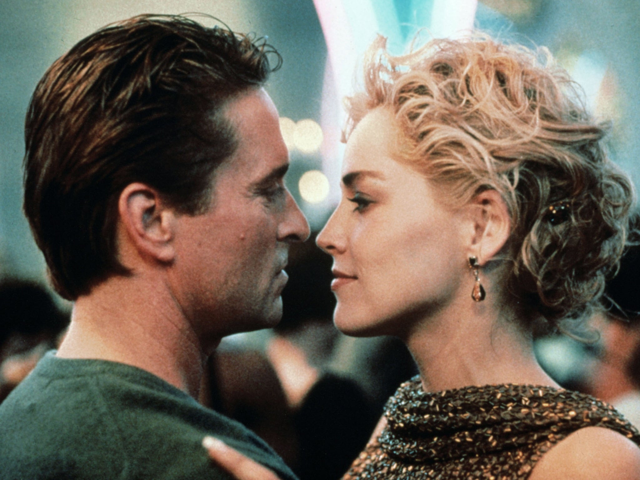 Michael Douglas and Sharon Stone in ‘Basic Instinct’