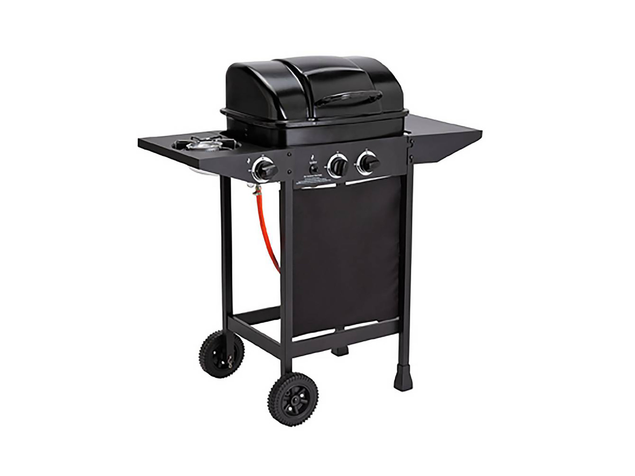 home 2 burner gas bbq with side burner