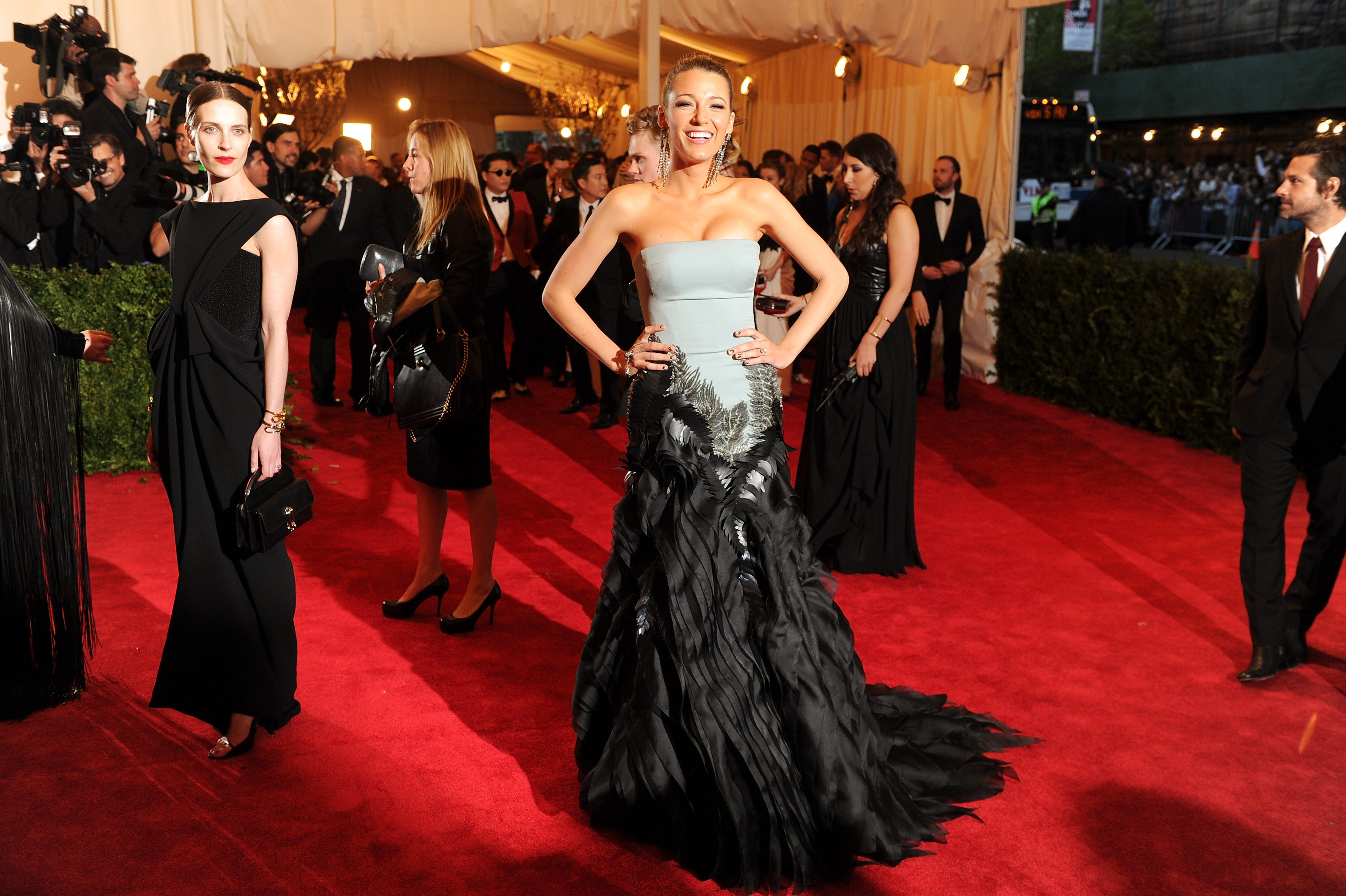 Actress Blake Lively attends the Costume Institute Gala for the "PUNK: Chaos to Couture" exhibition at the Metropolitan Museum of Art