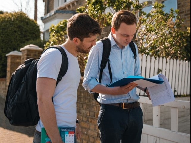 Tory activists out campaigning in Wandsworth