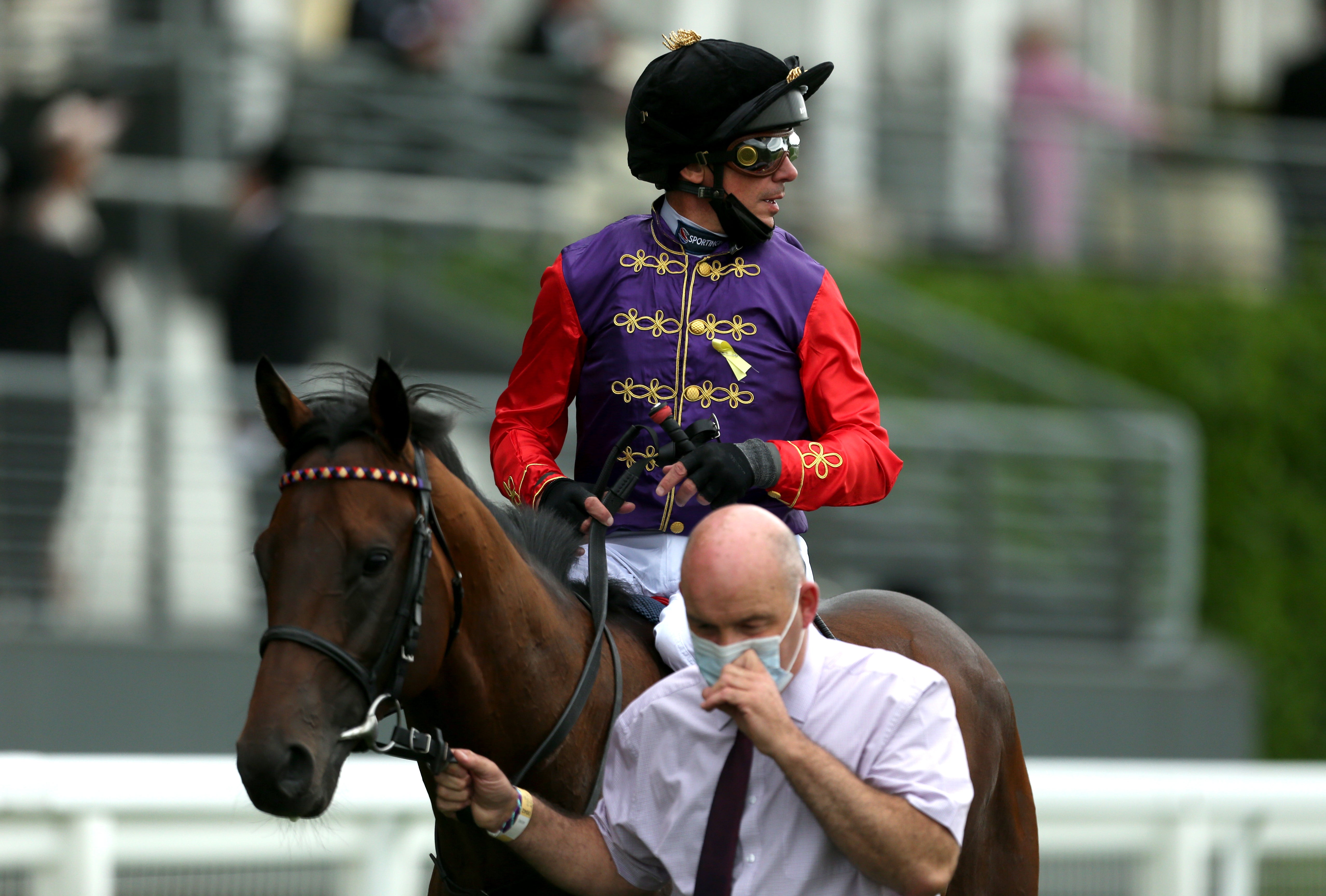 Jockey Frankie Dettori on Reach For The Moon (Steven Paston/PA)