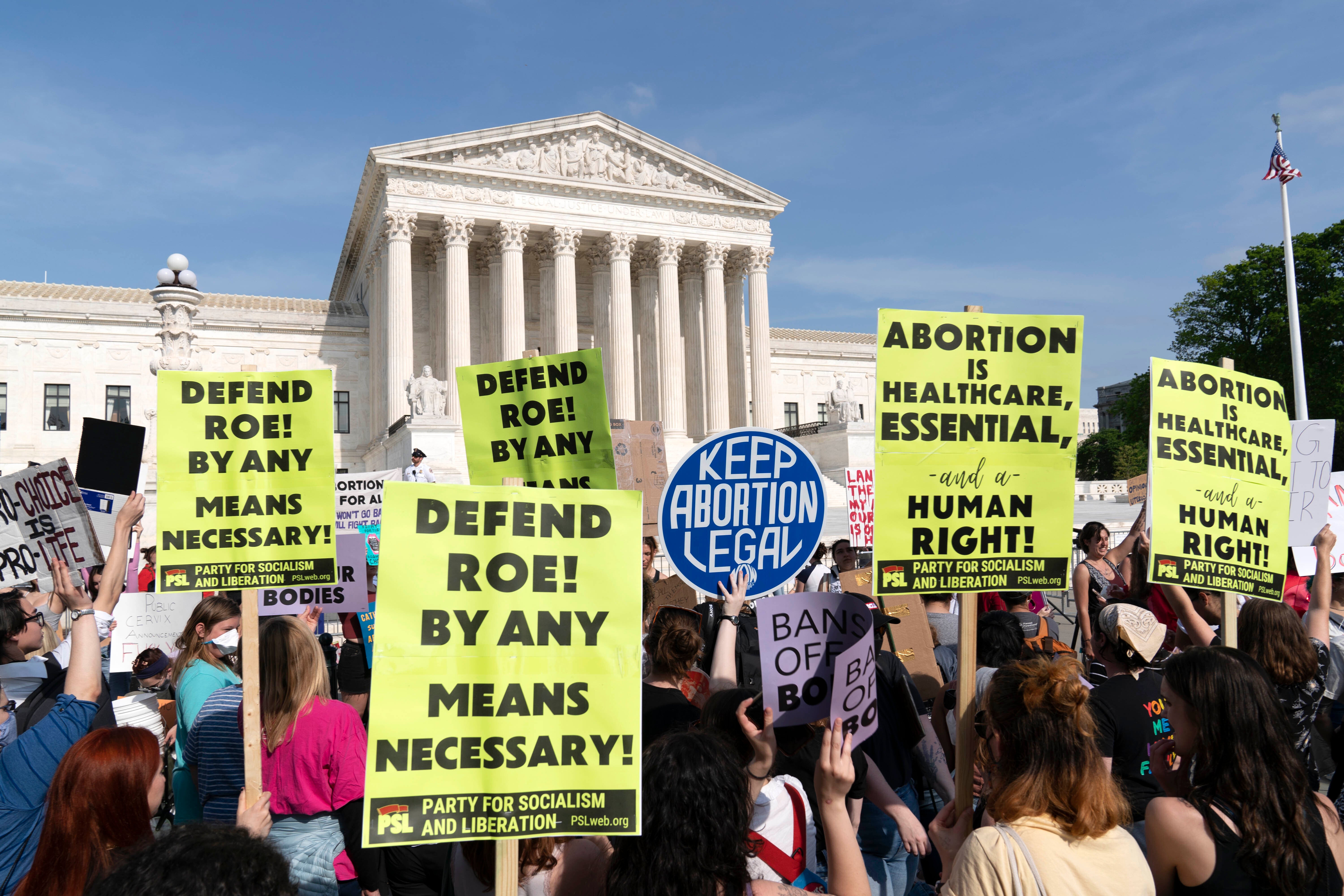 Only 28 per cent of Americans want Roe vs Wade overturned, poll finds