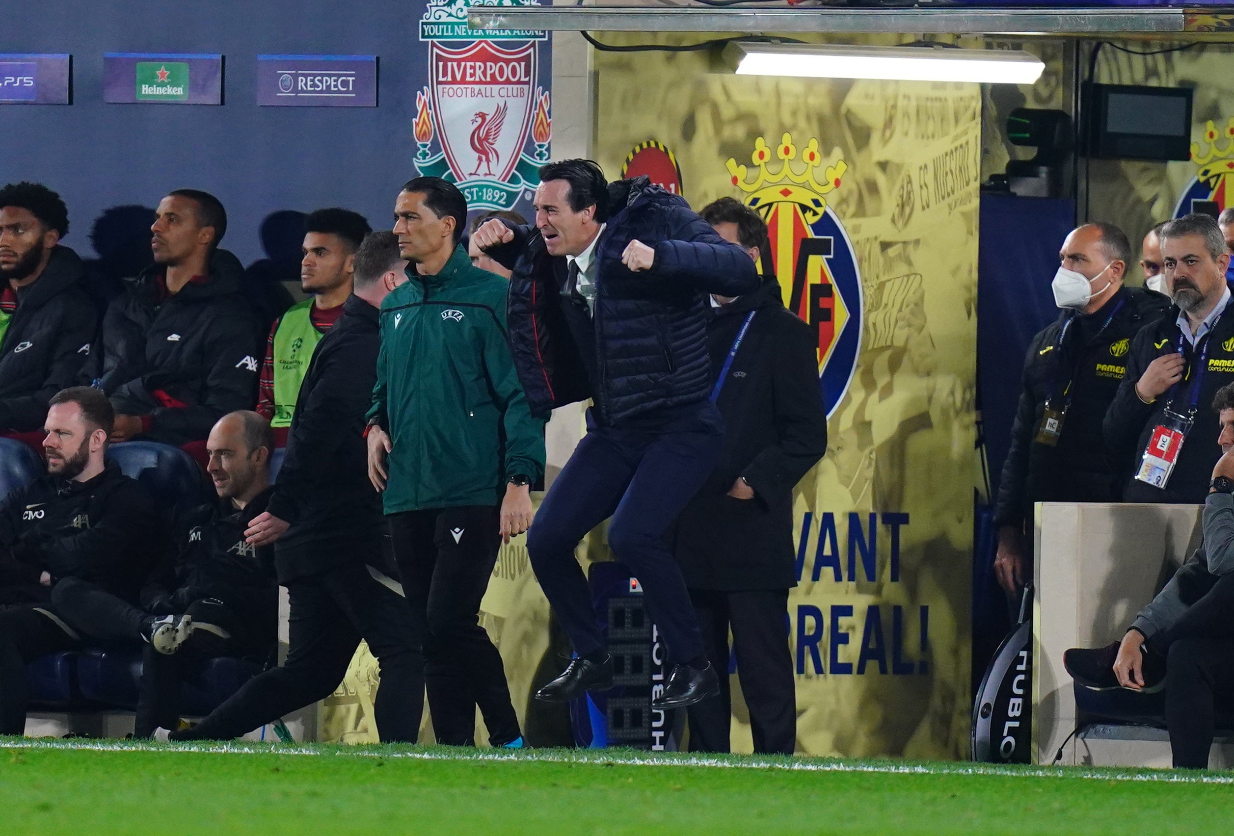 Unai Emery’s side gave Liverpool a scare (Adam Davy/PA)