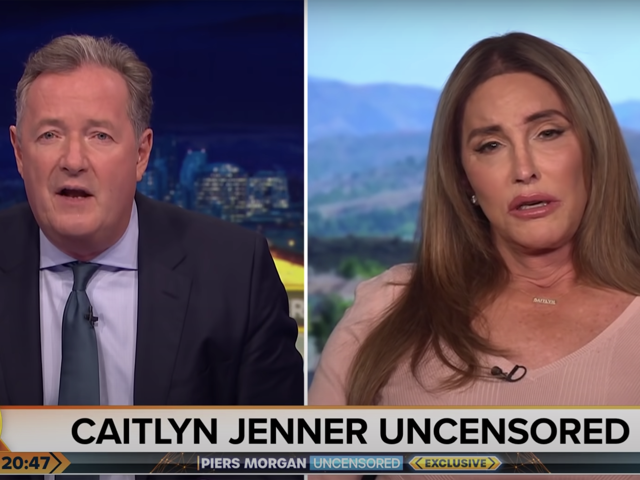 Caitlyn Jenner appears on Piers Morgan’s TalkTV show