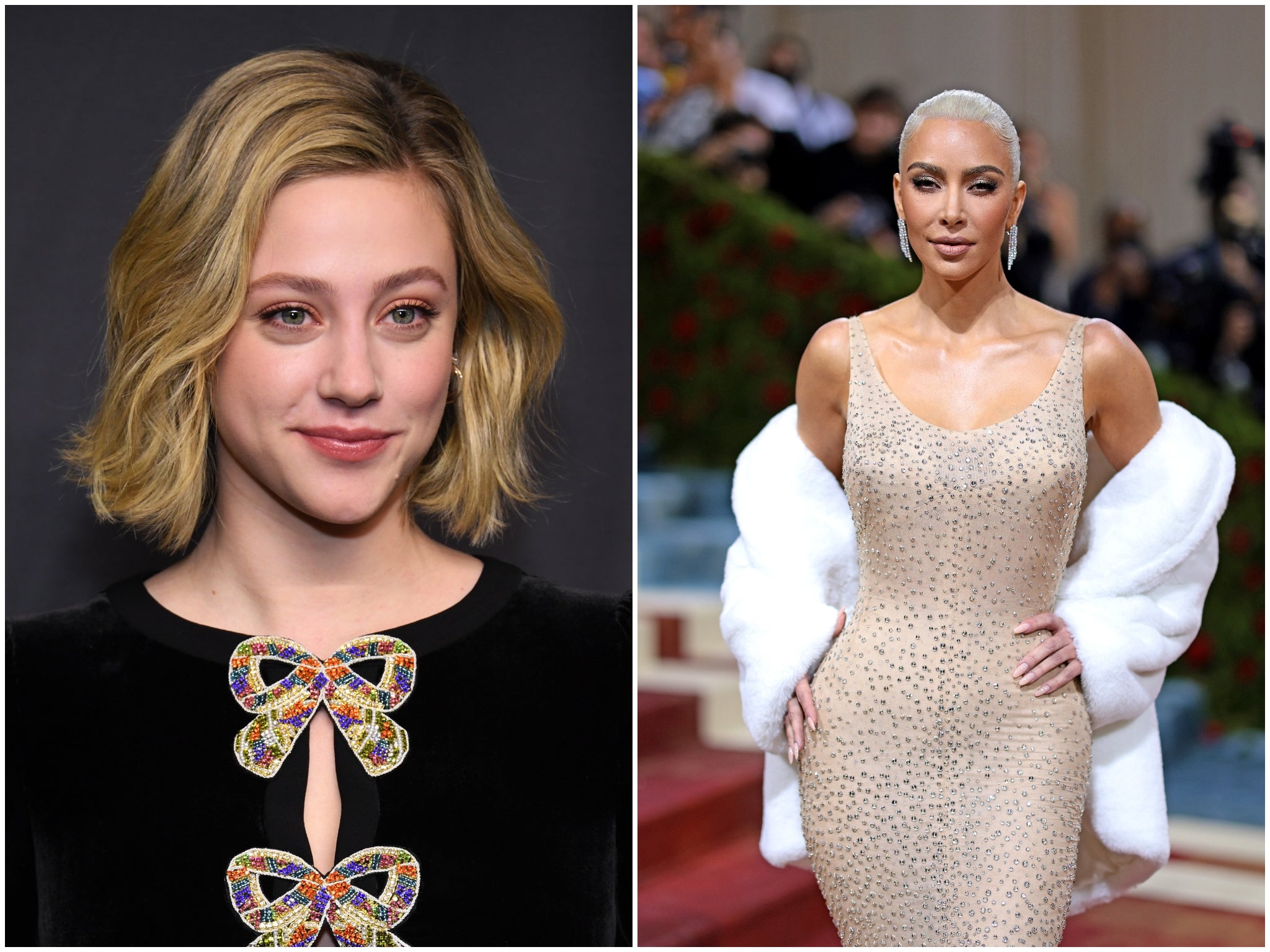 Lili Reinhart (L) has criticised Kim Kardashian’s ‘crash diet’ for the Met Gala