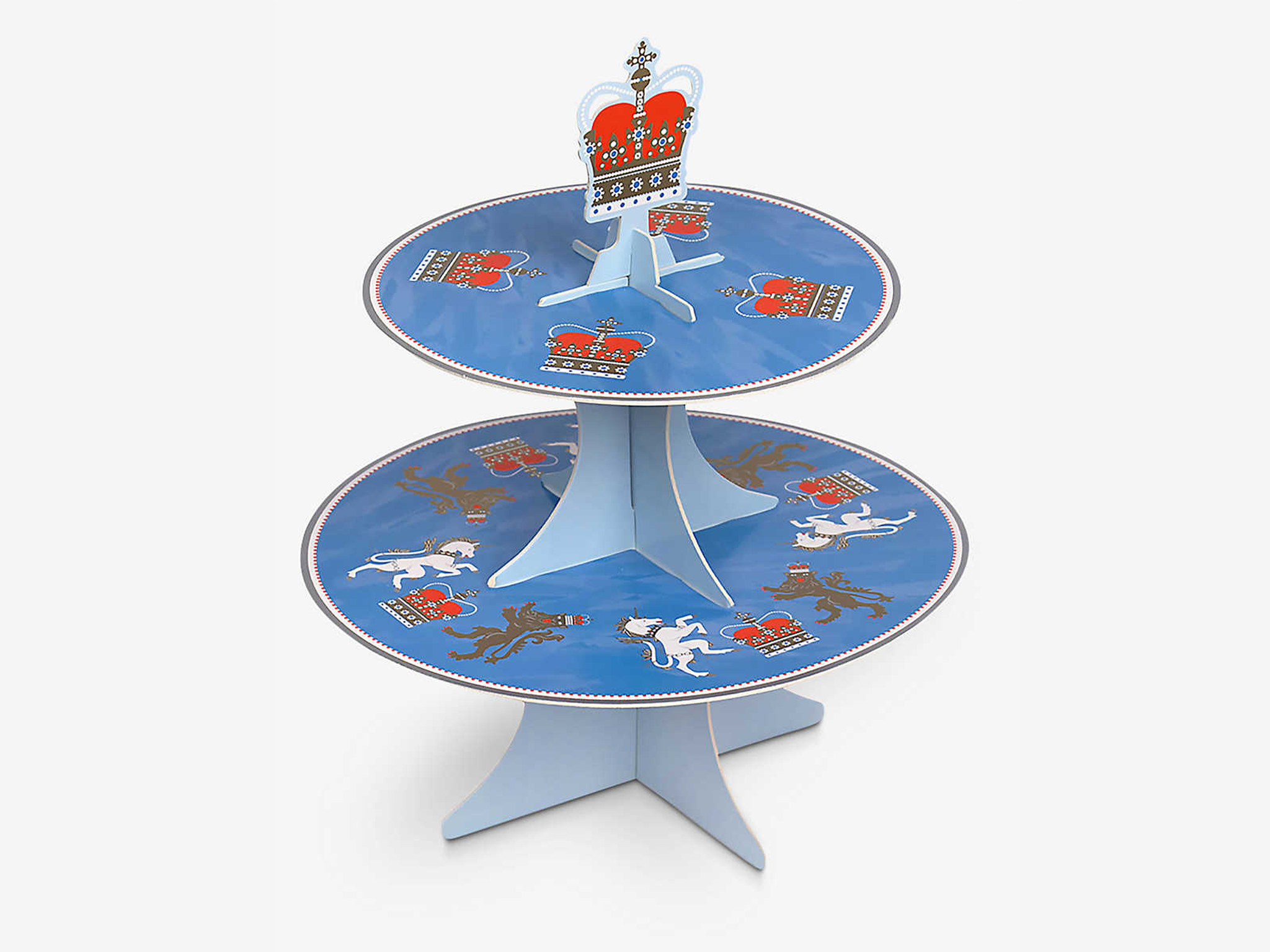 TALKING TABLES Right Royal Spectacle 2-tier cake stand 30cm: £15, Selfridges.com