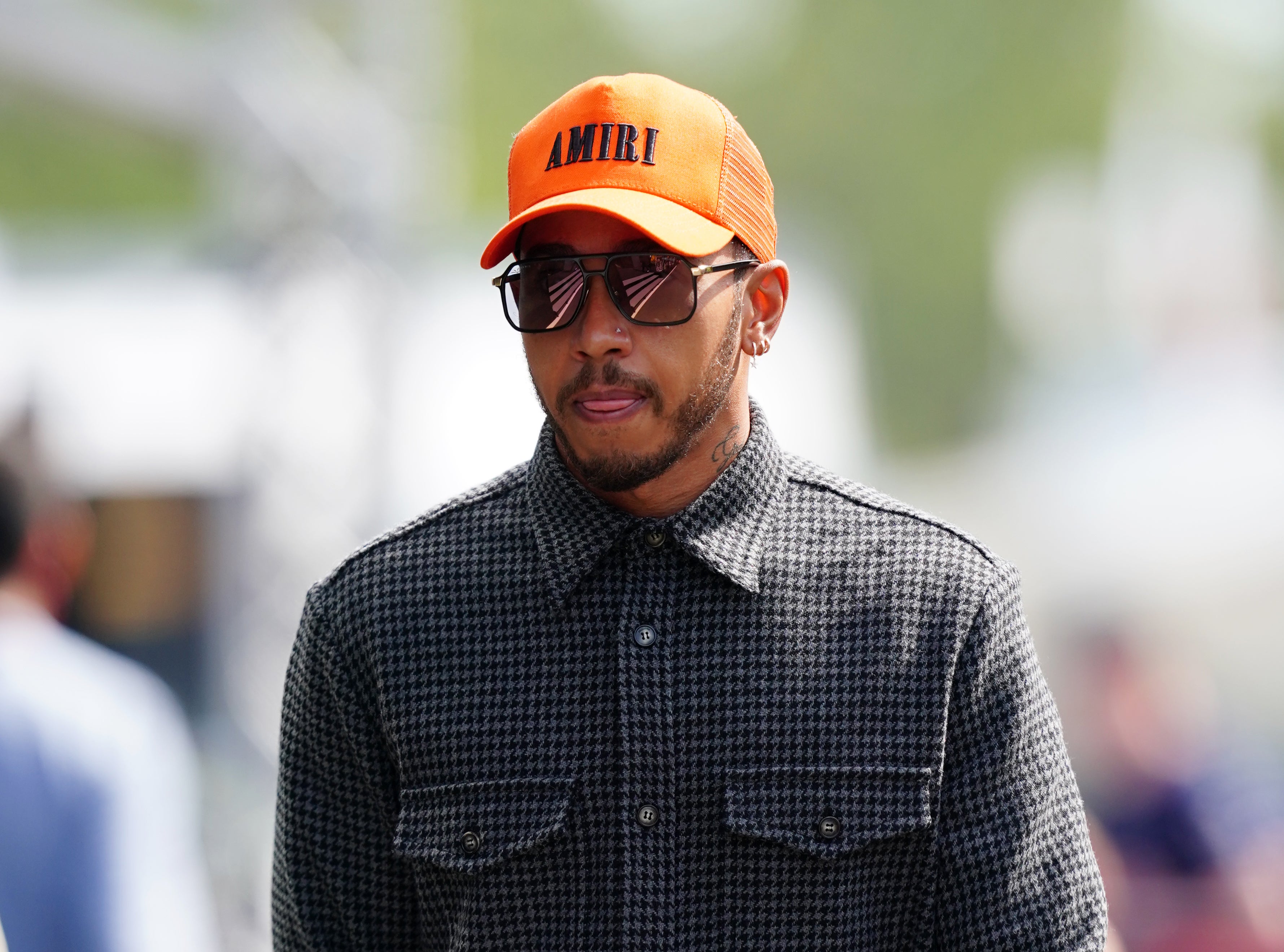 Lewis Hamilton enjoyed a day on the golf course (David Davies/PA)