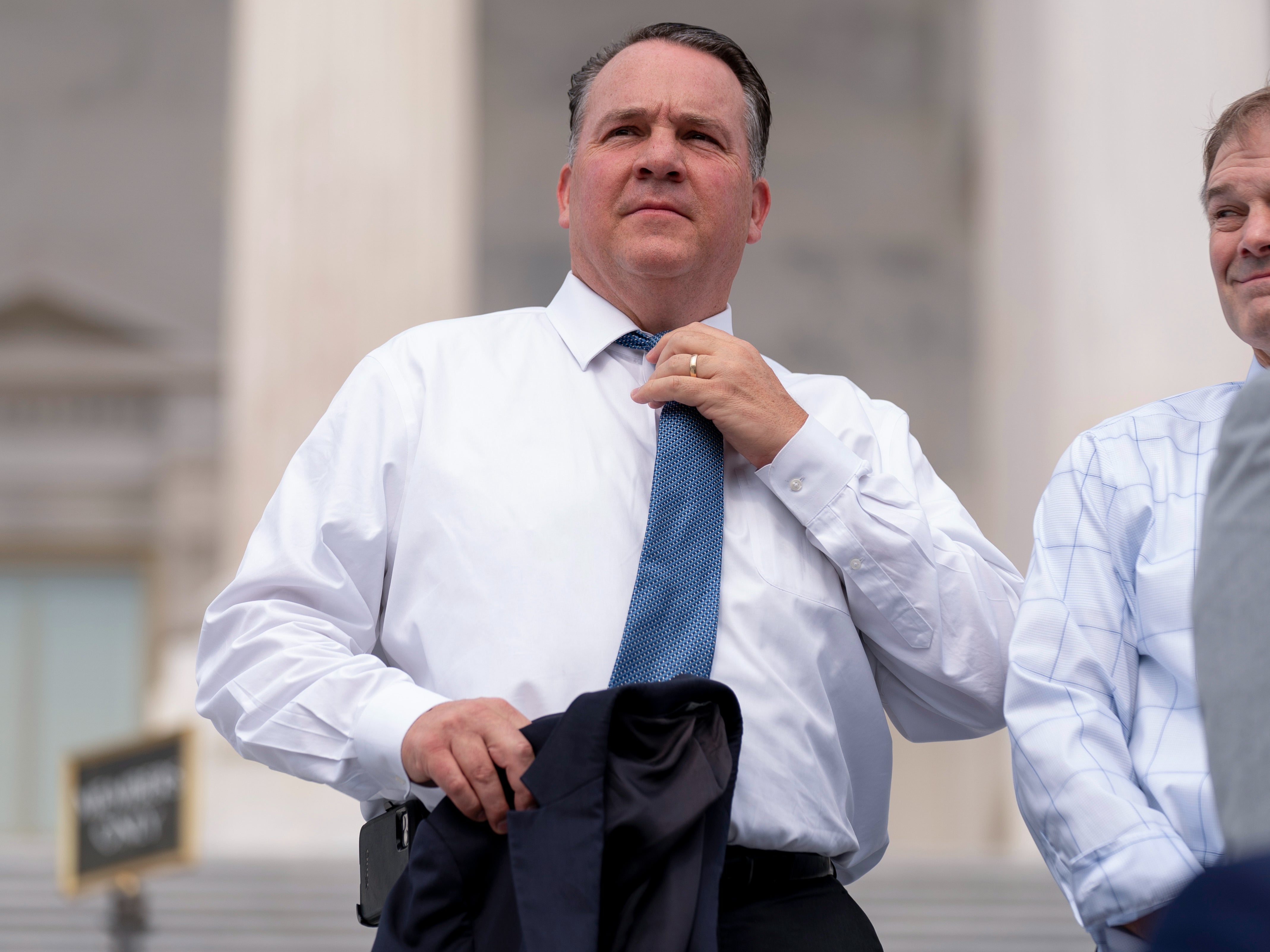 File: Representative Alex Mooney appear at a news conference on the steps of the Capitol in Washington