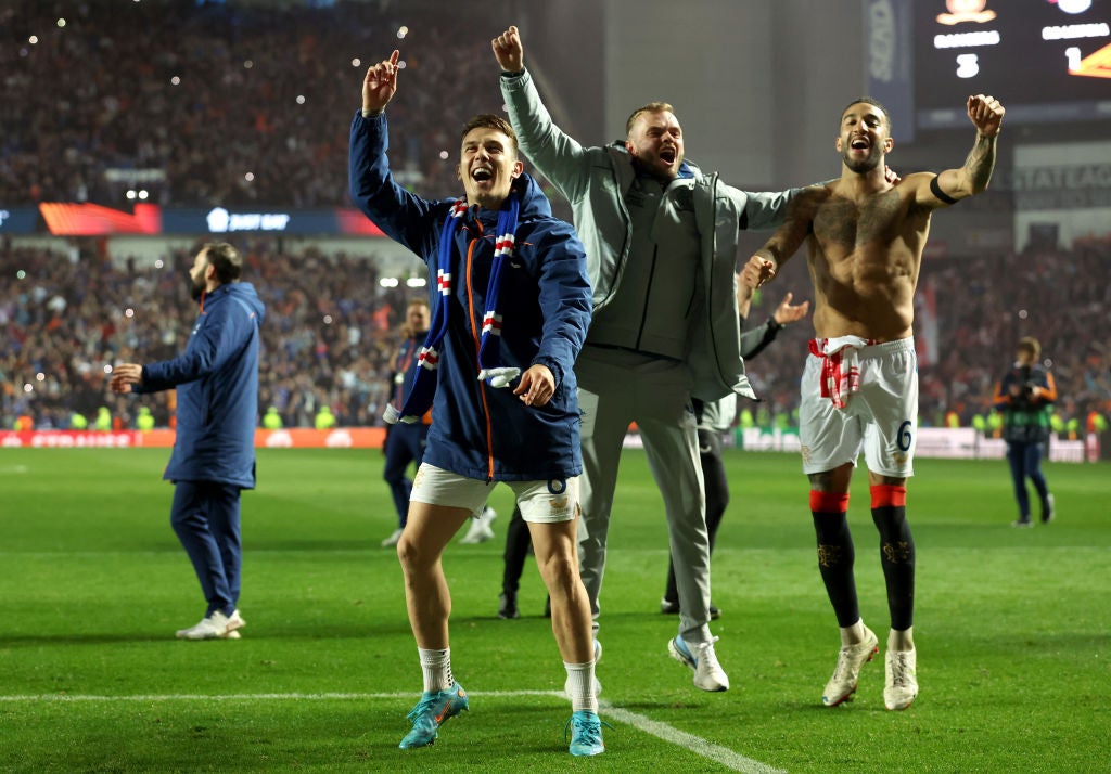 Rangers are through to the Europa League final after their comeback against RB Leipzig