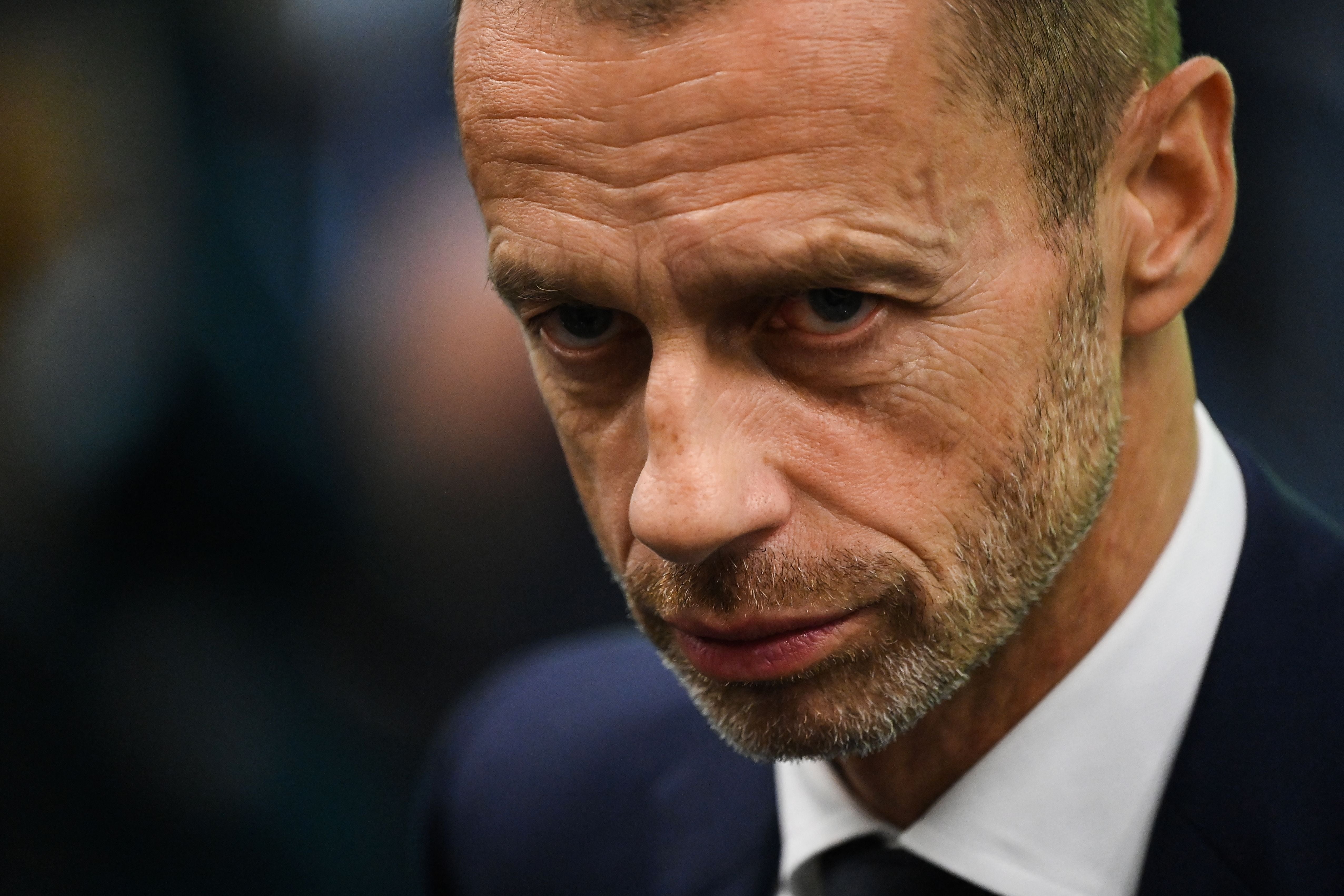 Uefa President Aleksander Ceferin initially reacted strongly to the Super League’s emergence