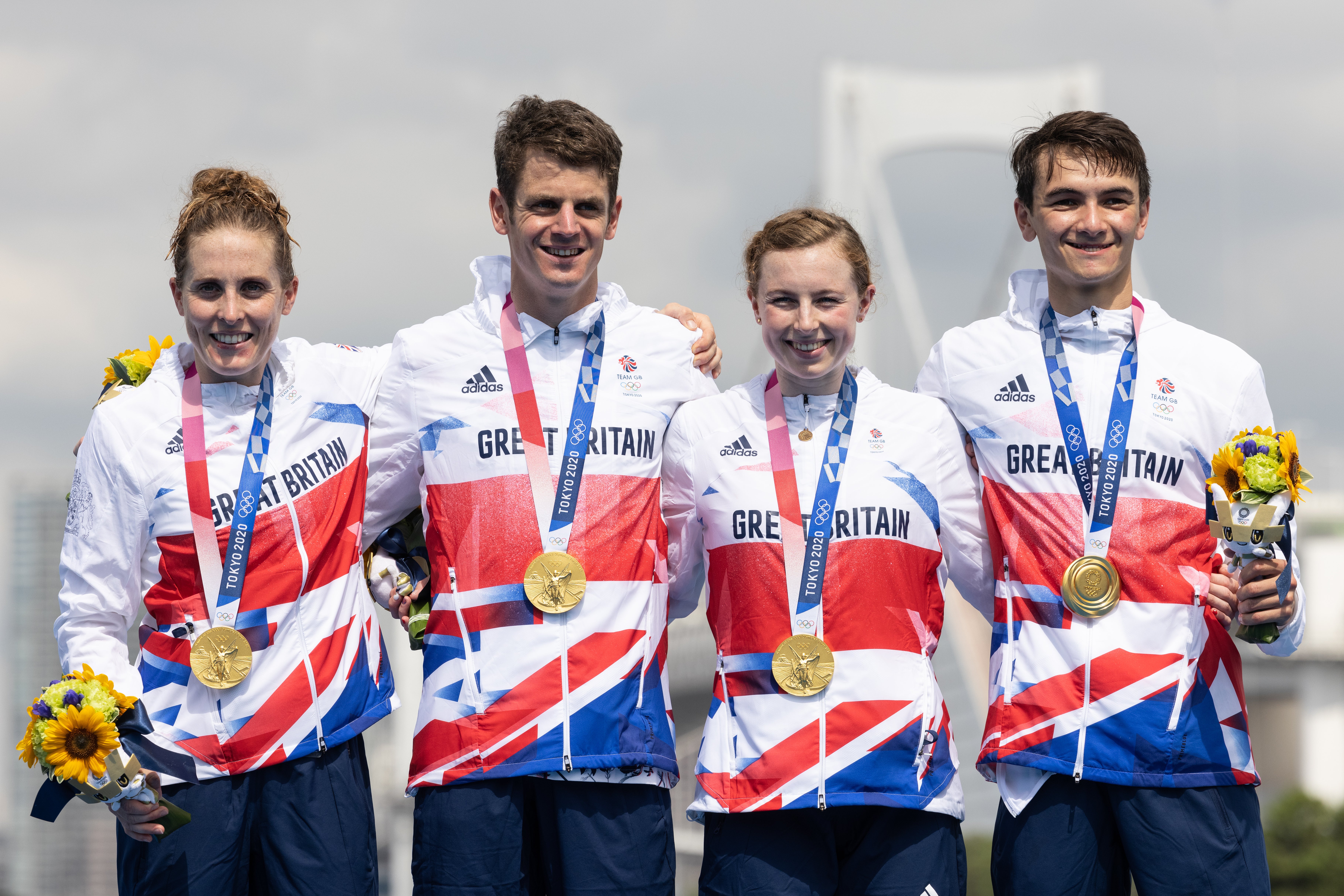 Jonny Brownlee won traithlon mixed relay gold at Tokyo 2020