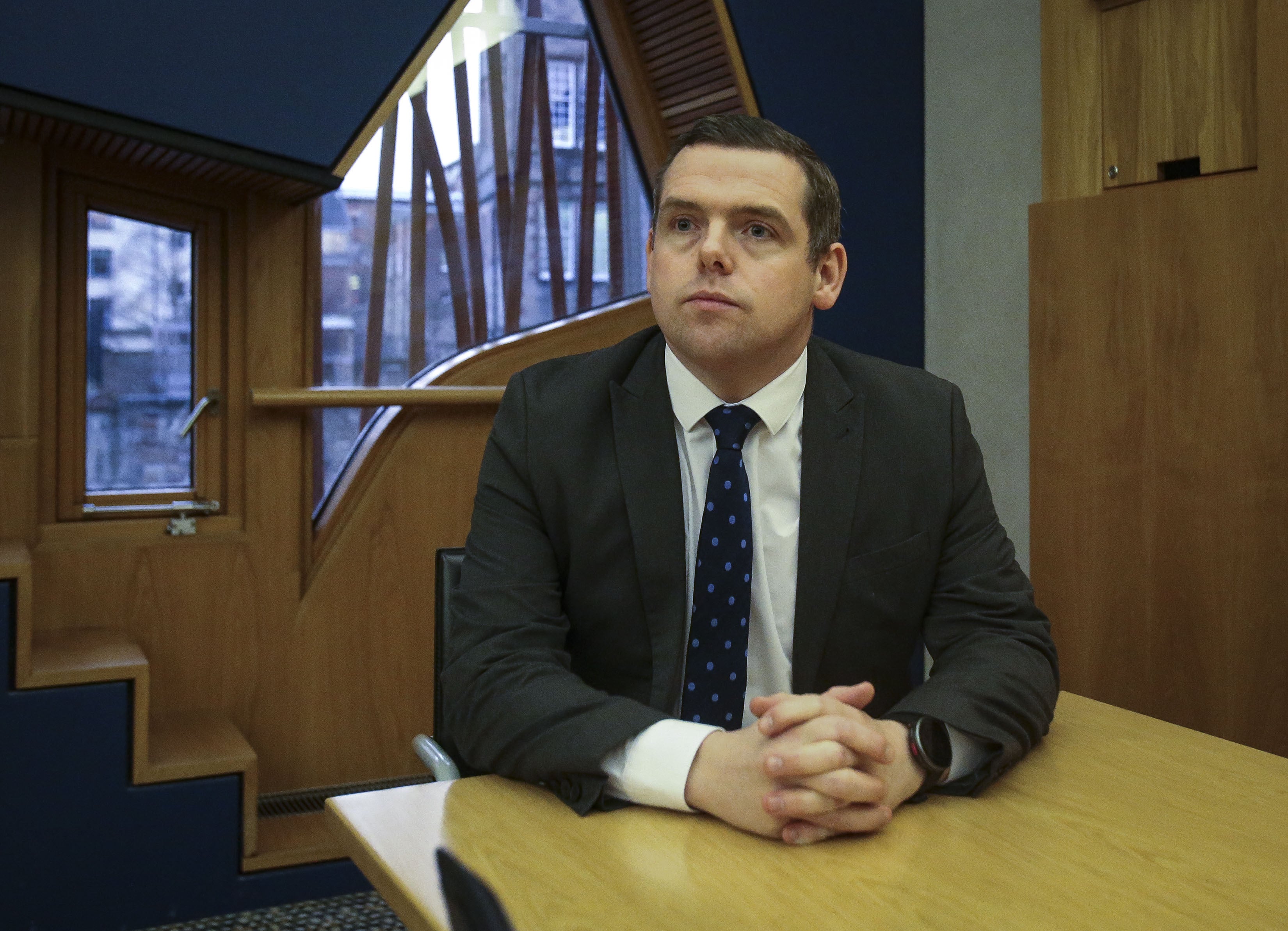 Scottish Tory leader Douglas Ross said the results are ‘disappointing’ (Fraser Bremner/Daily Mail/PA)